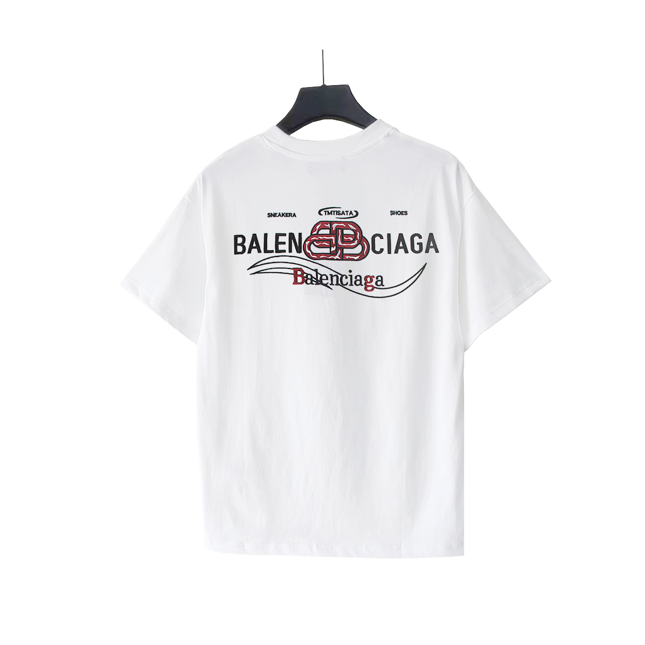 BALENClAGA/巴黎世家 红字双B刺绣短袖 黑色 白色-Top High Quatity Cheap Sneakers Fashion Clothing Clothes Bags handbags Shoes of all Brand wholesale With The best Quality And Beautiful Price from China Factory Chinese suppliers wholesaler seller BALENClAGA/巴黎世家 红字双B刺绣短袖 黑色 白色