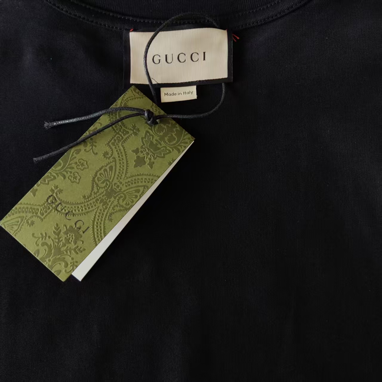 GUCCI/古驰 双G方块logo印花短袖黑色-Top High Quatity Cheap Sneakers Fashion Clothing Clothes Bags handbags Shoes of all Brand wholesale With The best Quality And Beautiful Price from China Factory Chinese suppliers wholesaler seller GUCCI/古驰 双G方块logo印花短袖黑色