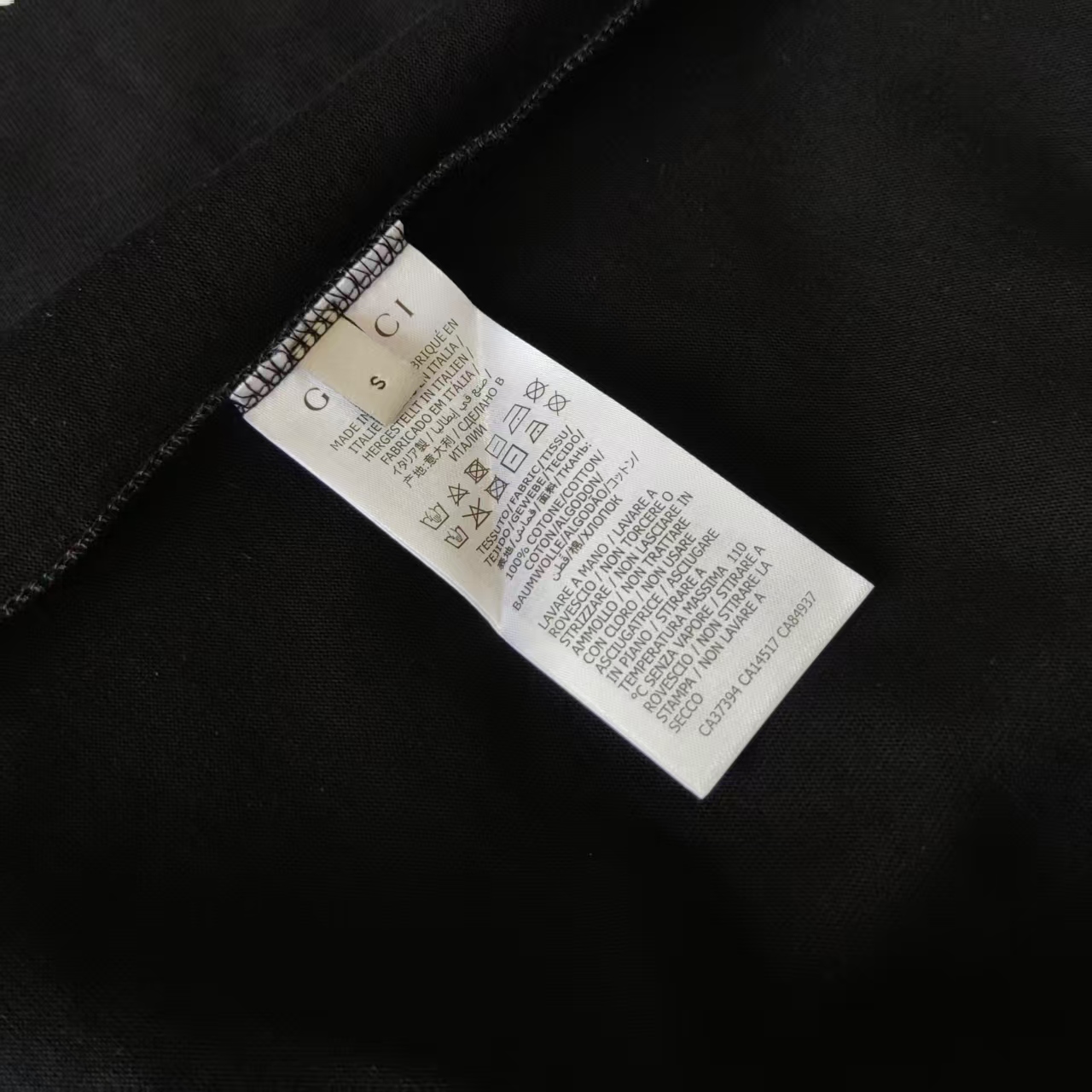 GUCCI/古驰 双G方块logo印花短袖黑色-Top High Quatity Cheap Sneakers Fashion Clothing Clothes Bags handbags Shoes of all Brand wholesale With The best Quality And Beautiful Price from China Factory Chinese suppliers wholesaler seller GUCCI/古驰 双G方块logo印花短袖黑色