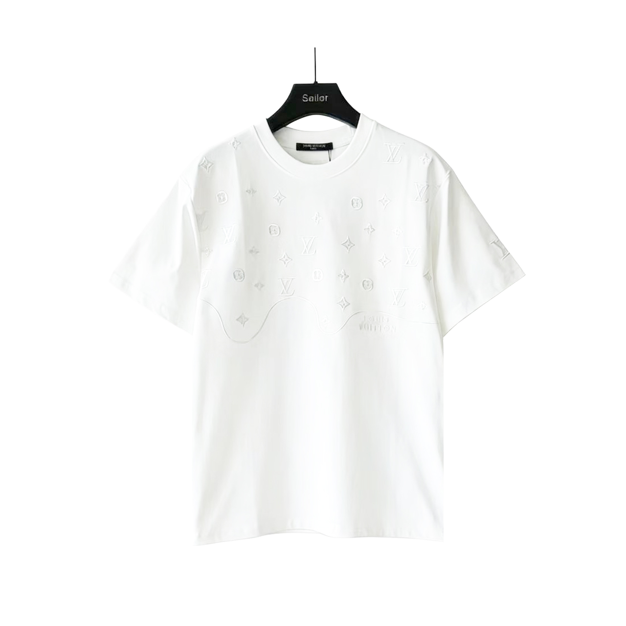 Vuitton/路易威登 重工刺绣logo高克重短袖 Vuitton/路易威登 重工刺绣logo高克重短袖
