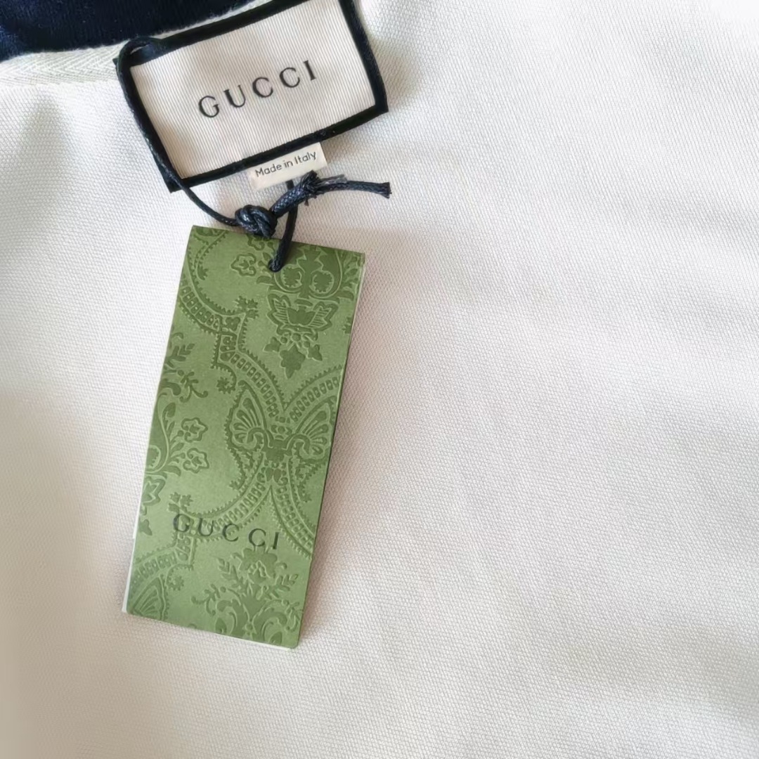 GUCC/古驰 双G反光织带polo衫-Top High Quatity Cheap Sneakers Fashion Clothing Clothes Bags handbags Shoes of all Brand wholesale With The best Quality And Beautiful Price from China Factory Chinese suppliers wholesaler seller GUCC/古驰 双G反光织带polo衫