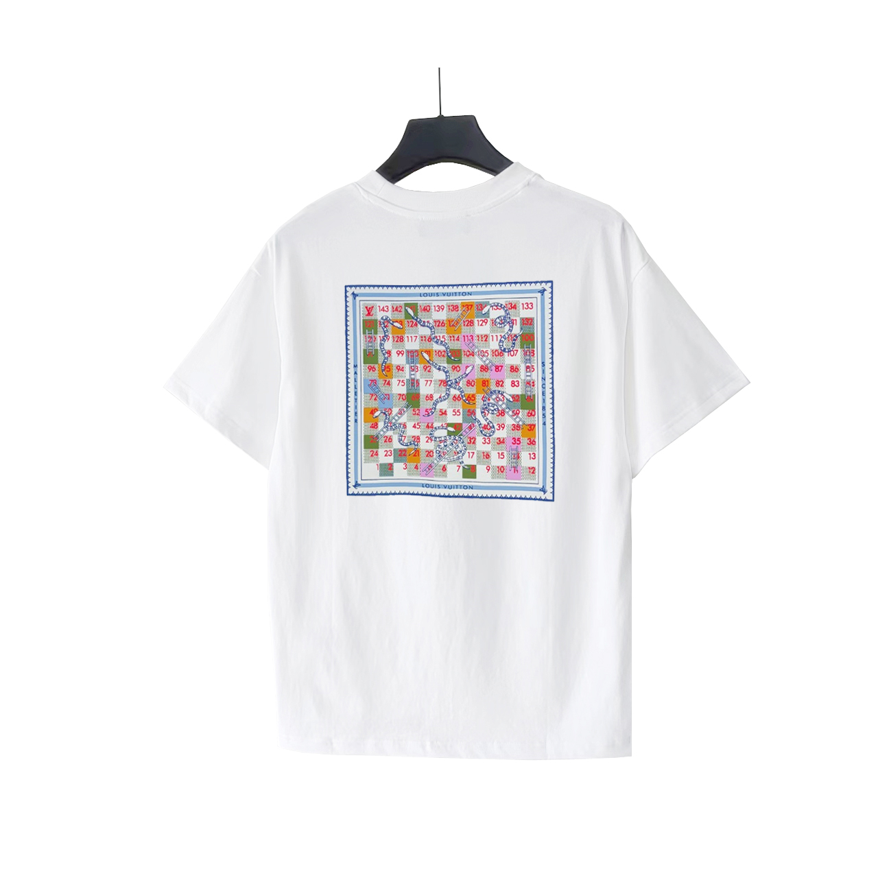 Louis Vuitton路易威登 贪吃蛇印数字网格印花短袖 白色-Top High Quatity Cheap Sneakers Fashion Clothing Clothes Bags handbags Shoes of all Brand wholesale With The best Quality And Beautiful Price from China Factory Chinese suppliers wholesaler seller Louis Vuitton路易威登 贪吃蛇印数字网格印花短袖 白色