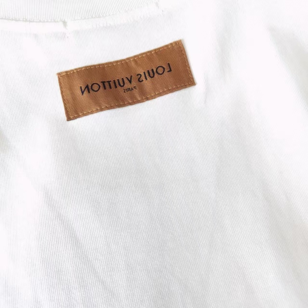Louis Vuitton路易威登 字母logo印花短袖 白色