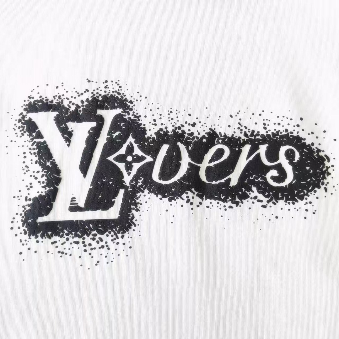 Louis Vuitton路易威登 字母logo印花短袖 白色