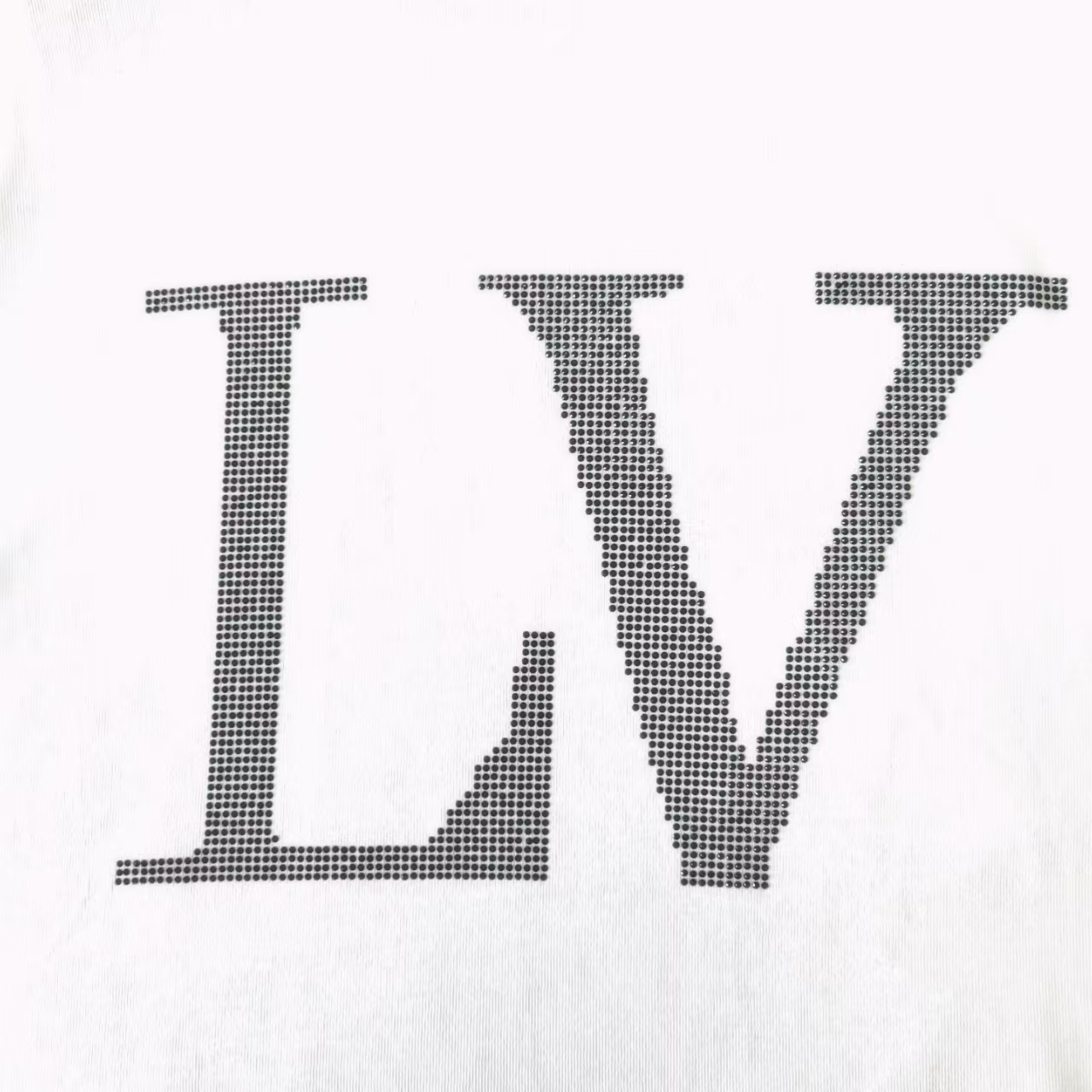 Louis Vuitton路易威登 大字母印花短袖 白色 黑色