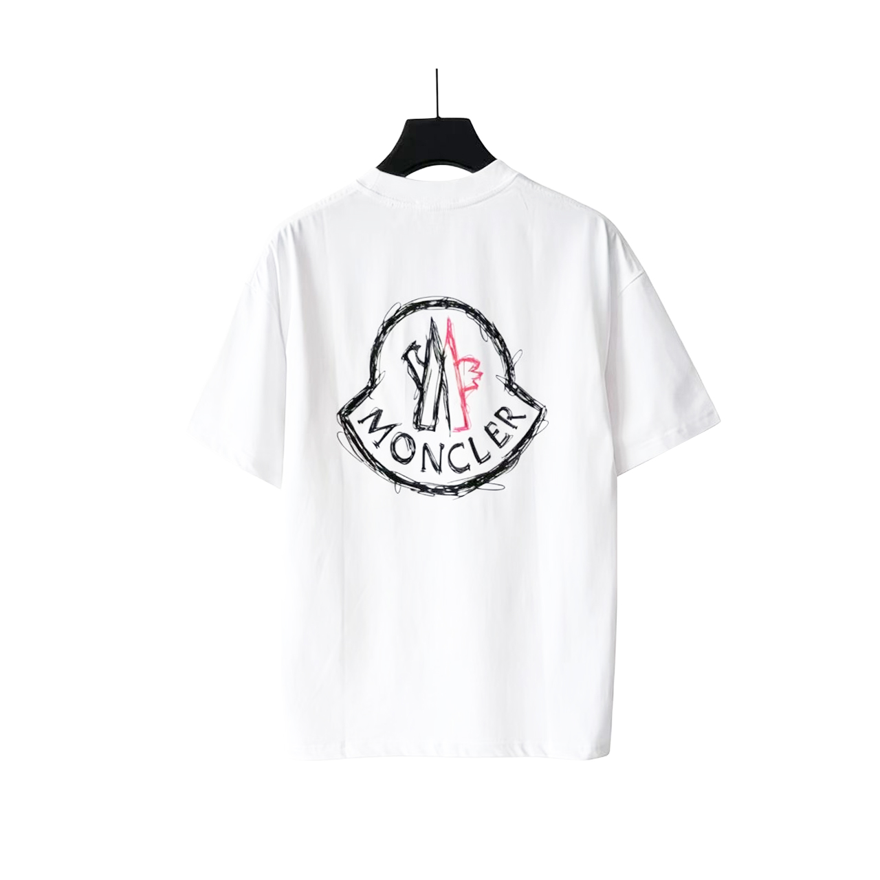 Moncle/蒙口 背后大LOGO短袖 黑色 白色 Moncle/蒙口 背后大LOGO短袖 黑色 白色