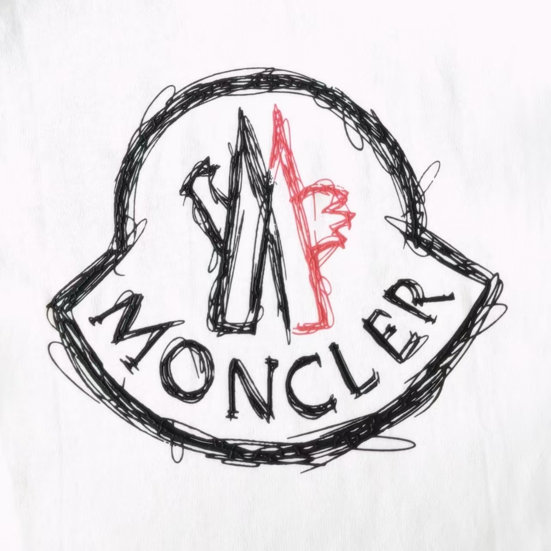 Moncle/蒙口 背后大LOGO短袖 黑色 白色 Moncle/蒙口 背后大LOGO短袖 黑色 白色