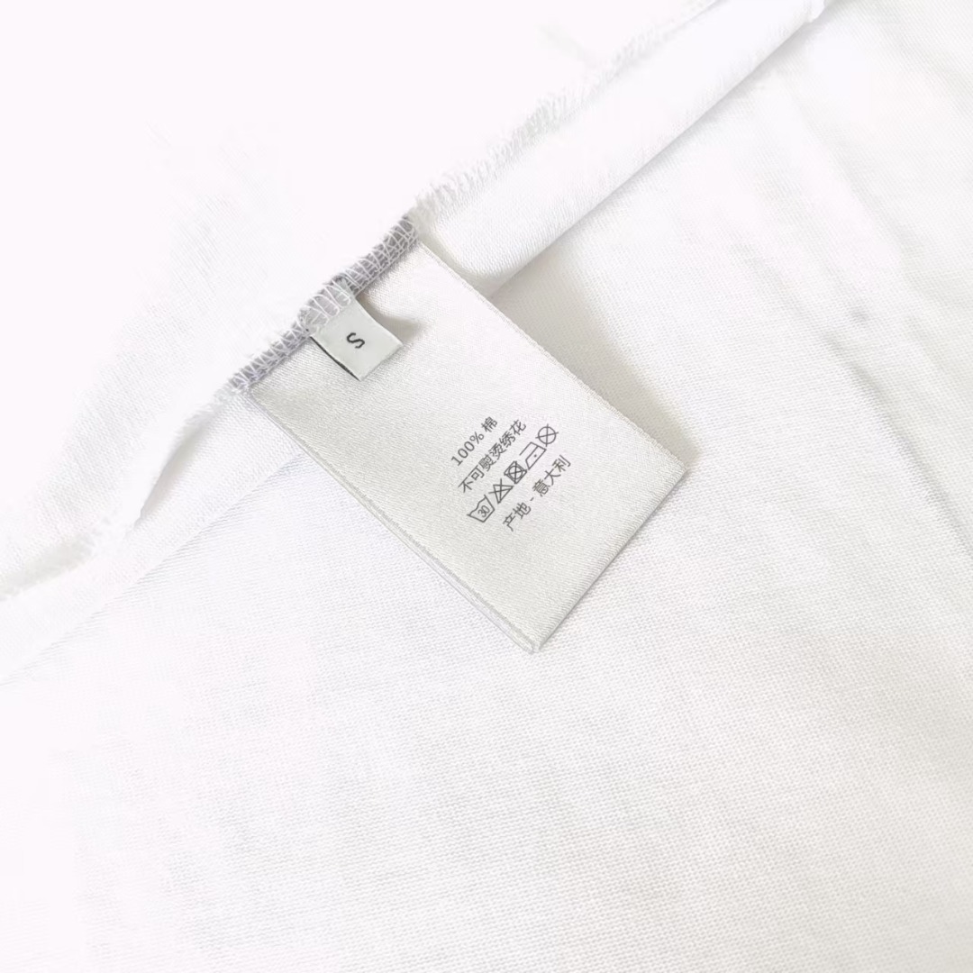 Dior/迪奥 前后字母刺绣logo短袖 黑白配色超经典