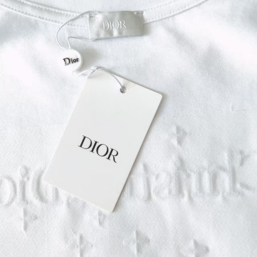 DIOR迪奥 前后CD字母Logo标识精工刺绣短袖