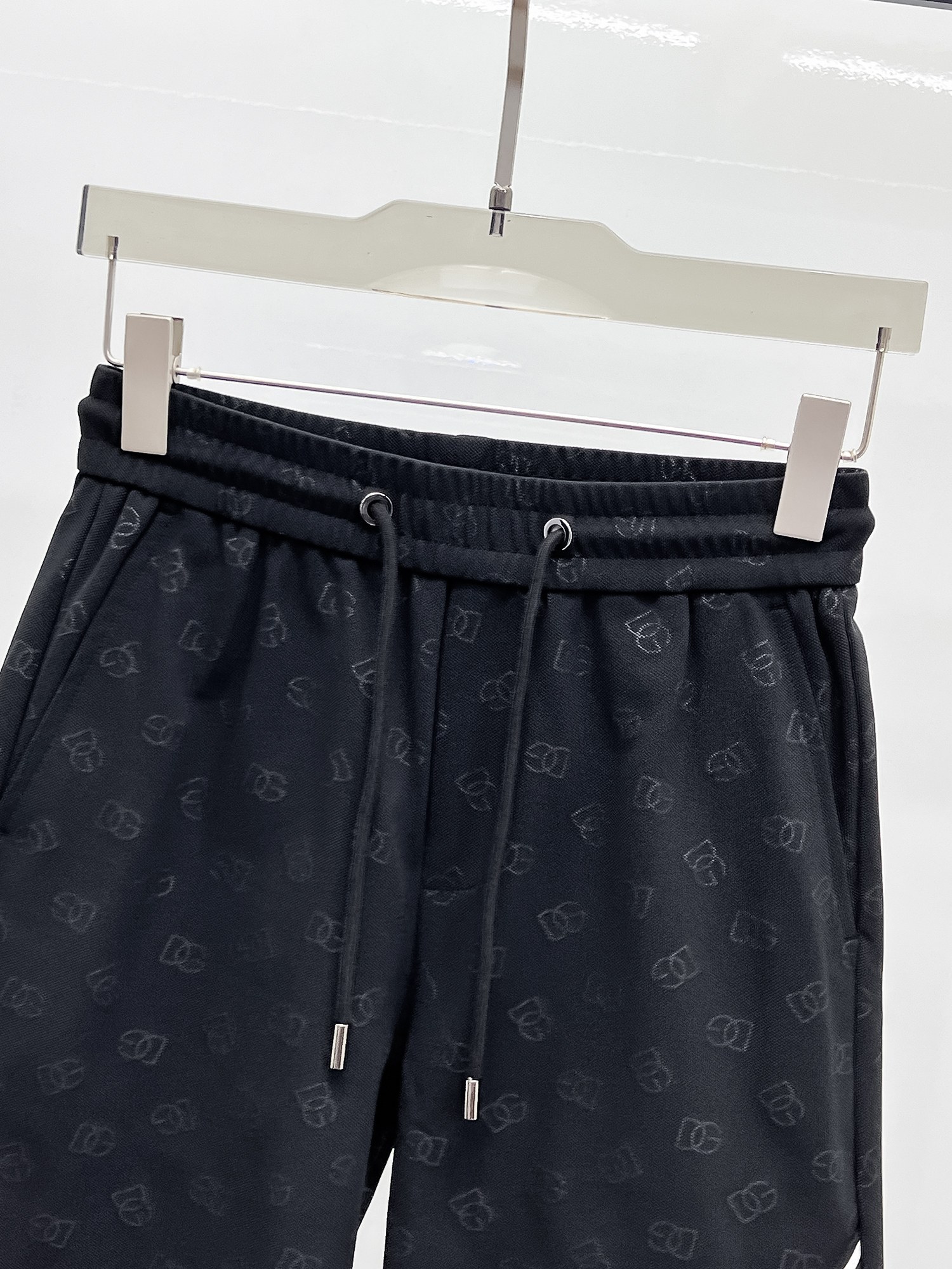 Dolce & Gabbana Men's Luxury Black Logo Print Casual Shorts 4 a1747228521634 0080