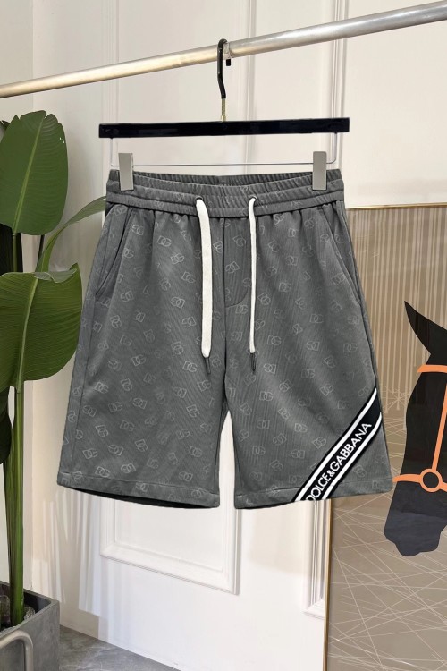 Dolce & Gabbana Men's Gray All-Over Logo Print Cotton Blend Casual Shorts 1 Dolce & Gabbana Men's Gray All-Over Logo Print Cotton Blend Casual Shorts