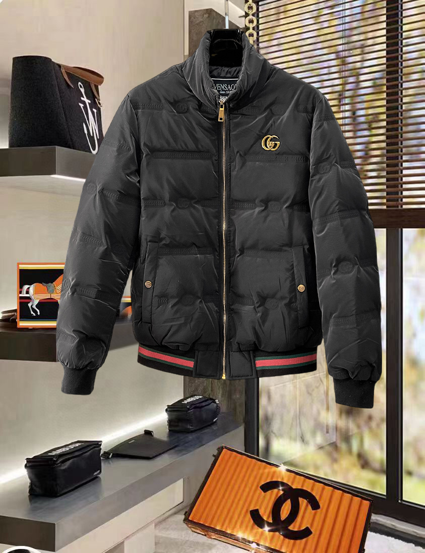 Gucci 2025 Fall/Winter Down Jacket with Classic Logo - Unisex, Lightweight