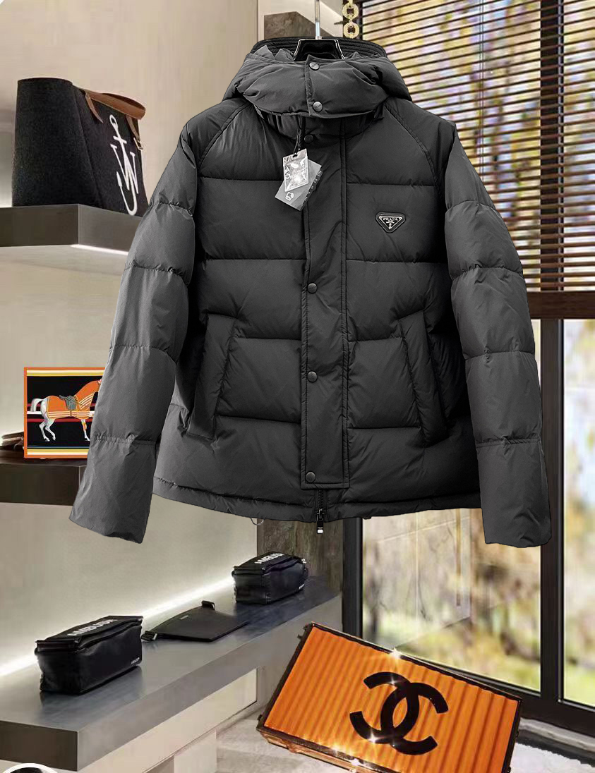 Prada 2025 Fall/Winter Down Jacket - 90 Goose Down Fill, Unisex Style