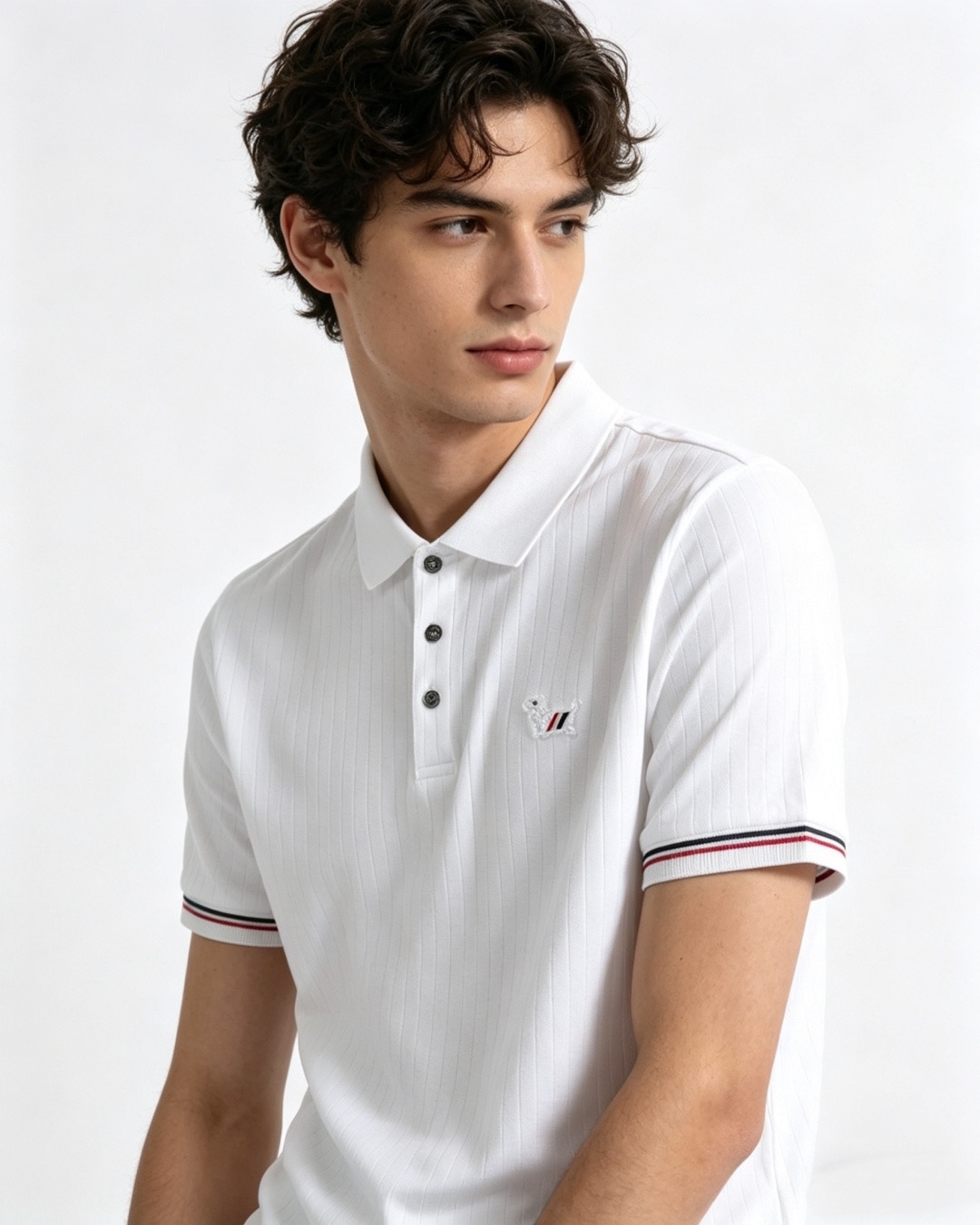 NO:829593,ThomBrowneTB Thom Brown 2026ss summer new letter logo men's lapel Polo shirt!  Classic business men's style, the ceiling-level business men's style of high-end men's clothing!  Simple and fashionable yet elegant, it looks great when worn alone, and quality control/details control can be taken away with your eyes closed. It is low-key, luxurious and connotative!  The custom-woven mesh pique cotton fabric supplied by the customer is carefully made. The mesh texture is evenly arranged on the surface of the fabric. It has excellent breathability and heat dissipation and perspiration. The upper body comfort is completely better than ordinary single-sided jersey tissue!  The classic brand LOGO on the chest is made with top-notch craftsmanship. The LOGO is three-dimensional, clear and full, and has extraordinary texture. Whether it is worn as an inner layer or worn alone, it is a classic product!  The exquisite tailoring process, every detail is handled very standard and delicately, which cannot be compared with other low-end products on the market. It is a must-have basic and versatile Polo shirt for men!  Various colors, sizes M-4XL,,thom browne,19860909ThomBrowneTB汤姆布朗 2026ss夏季新款字母logo男士翻领Polo衫！经典商务男款,高端男装的天花板级别的商务男款！简约时尚大气不失优雅,单穿内搭体面过人,品质控/细节控的闭眼带走,低调又奢华有内涵！ 客供定织网眼珠地棉布精心制成,面料表面排列均匀整齐的网眼纹理,透气性和散热排汗性极佳,上身舒适程度完全优于普通单面汗布组织！胸前经典的品牌LOGO标识,采用顶级工艺打造,LOGO立体清晰饱满,质感非凡的特质,无论是内搭还是单穿都是一款经典领域的产品！精妙绝伦的裁剪工艺,每一个细节处理的非常标准细腻,非市面一般LOW货可以媲美的,男士必入基础百搭款Polo衫推荐！ 颜色多颜色 尺码M-4XL,,thom browne,,Men's clothing