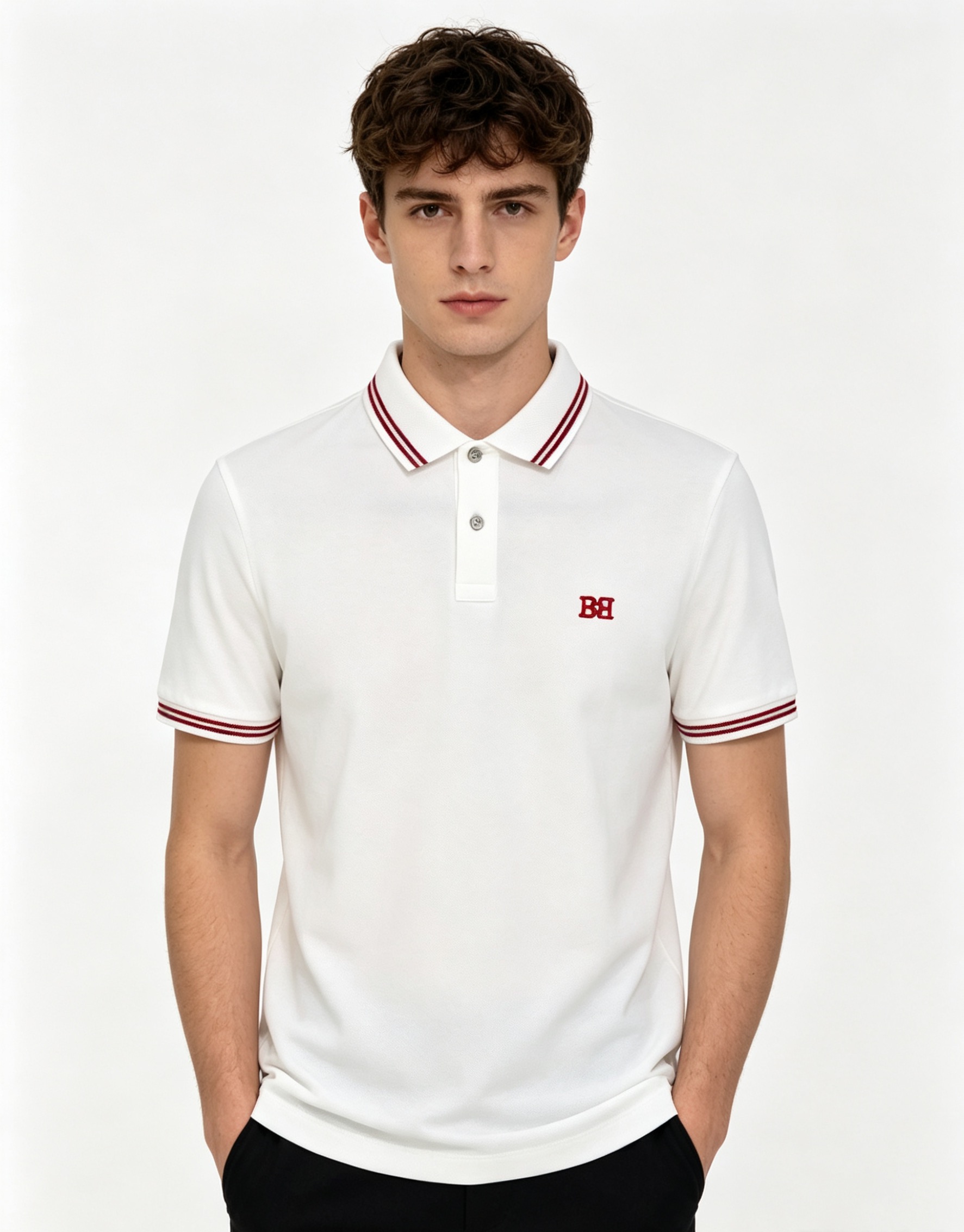 NO:829615,Bally Bally 2025SS spring and summer new mesh pique polo shirt, men's lapel business casual short-sleeved Polo shirt!  Versatile style suitable for both business and leisure!  This polo shirt is made of imported custom-woven and dyed mercerized mesh pique cotton. The fabric has pure color and a silky, soft and delicate feel. It is by no means comparable to the high-end ones on the market. It is very close-fitting and comfortable to the skin. The extremely breathable and comfortable touch will make you not want to take it off!  Fashionable contrasting stripes and contrasting lapels are the main and most popular element series in recent years, and they are synonymous with signature!  The placket features custom-made hardware buttons, giving the details a sense of luxury and sophistication!  Basic and regular cut, as well as a variety of color combinations, you can wear it fashionably to reduce your age without losing your workplace temperament. Such a rare high-end Polo shirt!  Size M-4XL,, bally, T-shirt,19860909Bally巴利 2025SS春夏新款网眼珠地polo衫,男士翻领商务休闲短袖Polo衫！商务休闲皆宜的百搭款式！此款Polo衫采用进口定织定染丝光网眼珠地棉布制成,面料色泽纯正,手感丝滑柔软细腻,绝非市面可以媲美的高级,贴身无比亲肤舒爽,极致透气舒适的触感令你上身都不想脱下来！时尚撞色条纹饰边撞色翻领是近几年来主打也是最受欢迎的元素系列,属于招牌性的代名词！门襟精选客供定制五金纽扣,细节处尽显奢华精致感！基础常规的版型剪裁,以及多种配色加持,着身时髦减龄又不失职场气质,如此难得的臻品Polo衫！ 尺码M-4XL,,bally,T-shirt,,Men's clothing