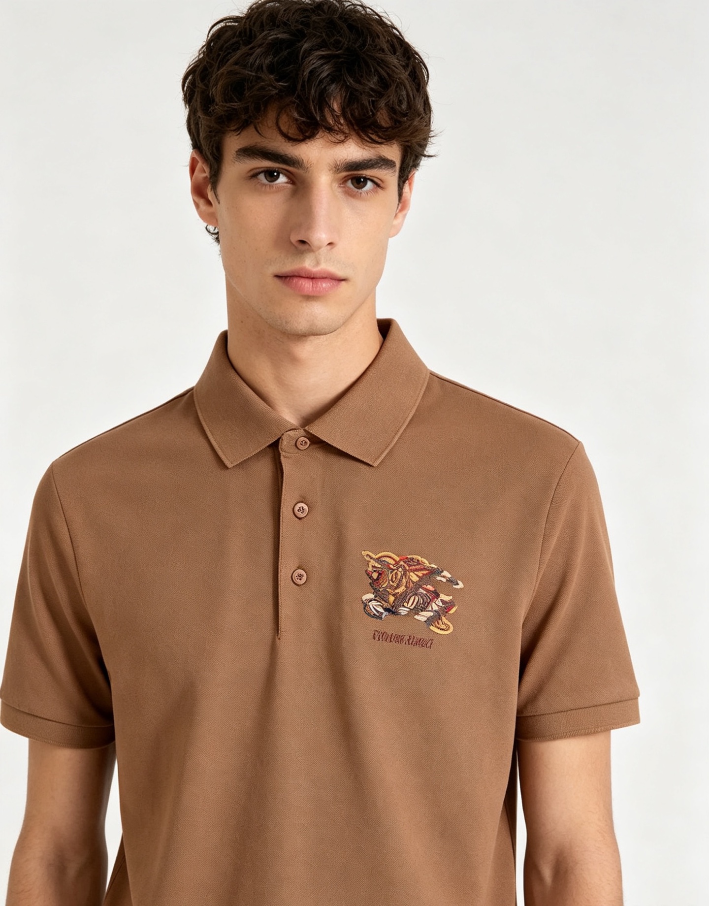 专柜还原顶级复刻版 巴宝莉（Burberry）Polo衫便是绝佳诠释。深沉而优雅的藏蓝色调，仿佛是将夜空
