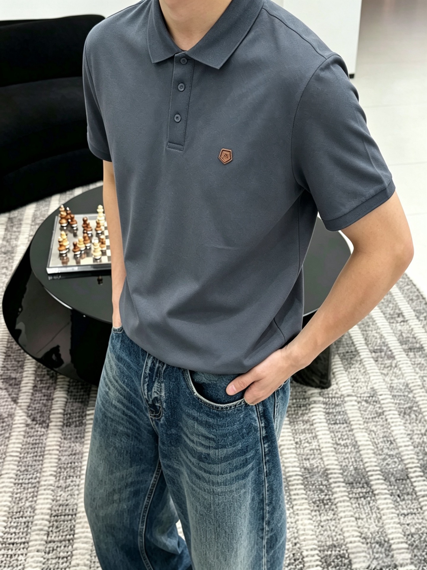 Zegna杰尼亚26ss高级男士商务休闲珠地棉翻领POLO衫，贸易公司渠道货，源自原厂代工出品，高端品鉴