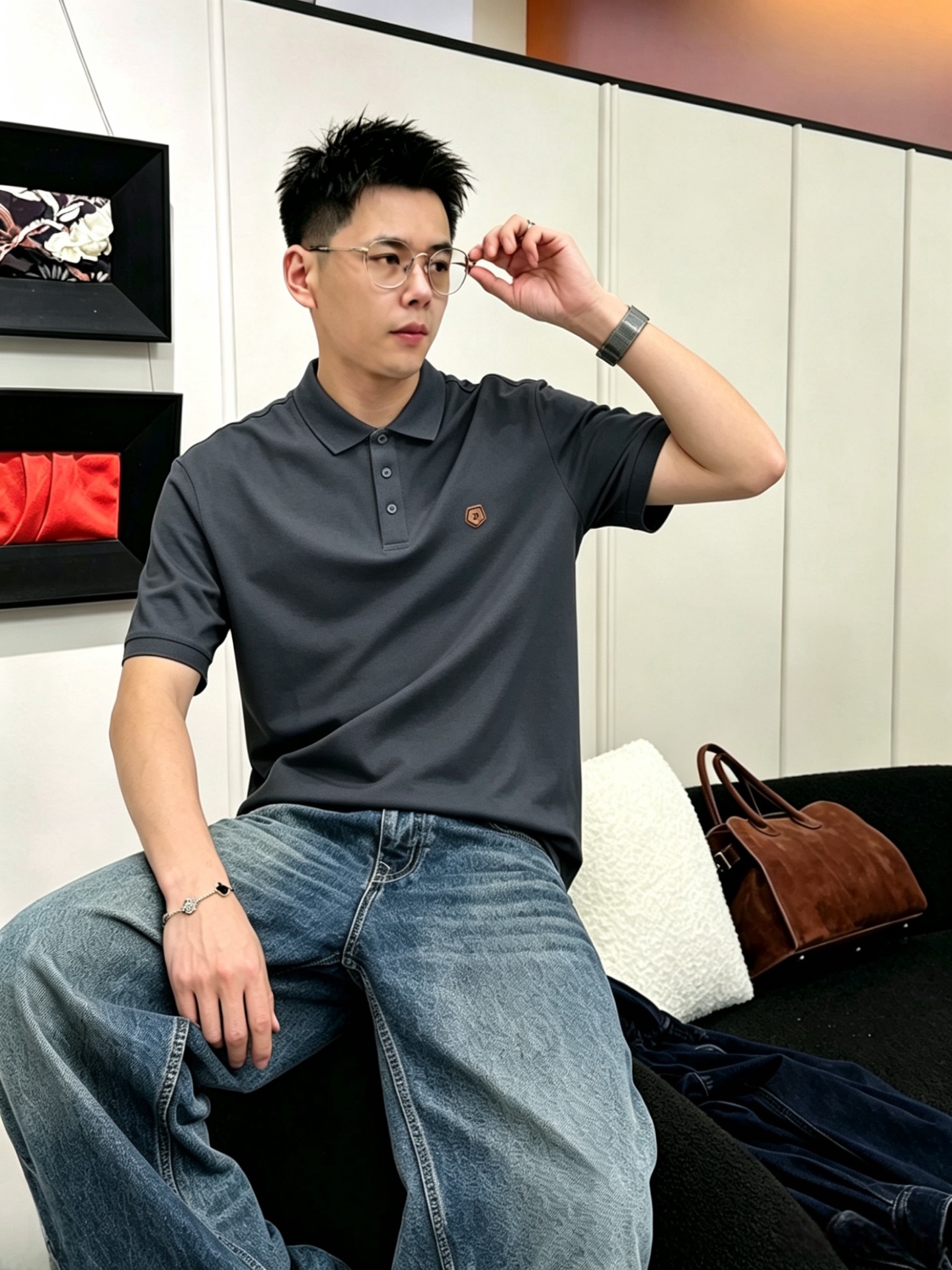 Zegna杰尼亚26ss高级男士商务休闲珠地棉翻领POLO衫，贸易公司渠道货，源自原厂代工出品，高端品鉴