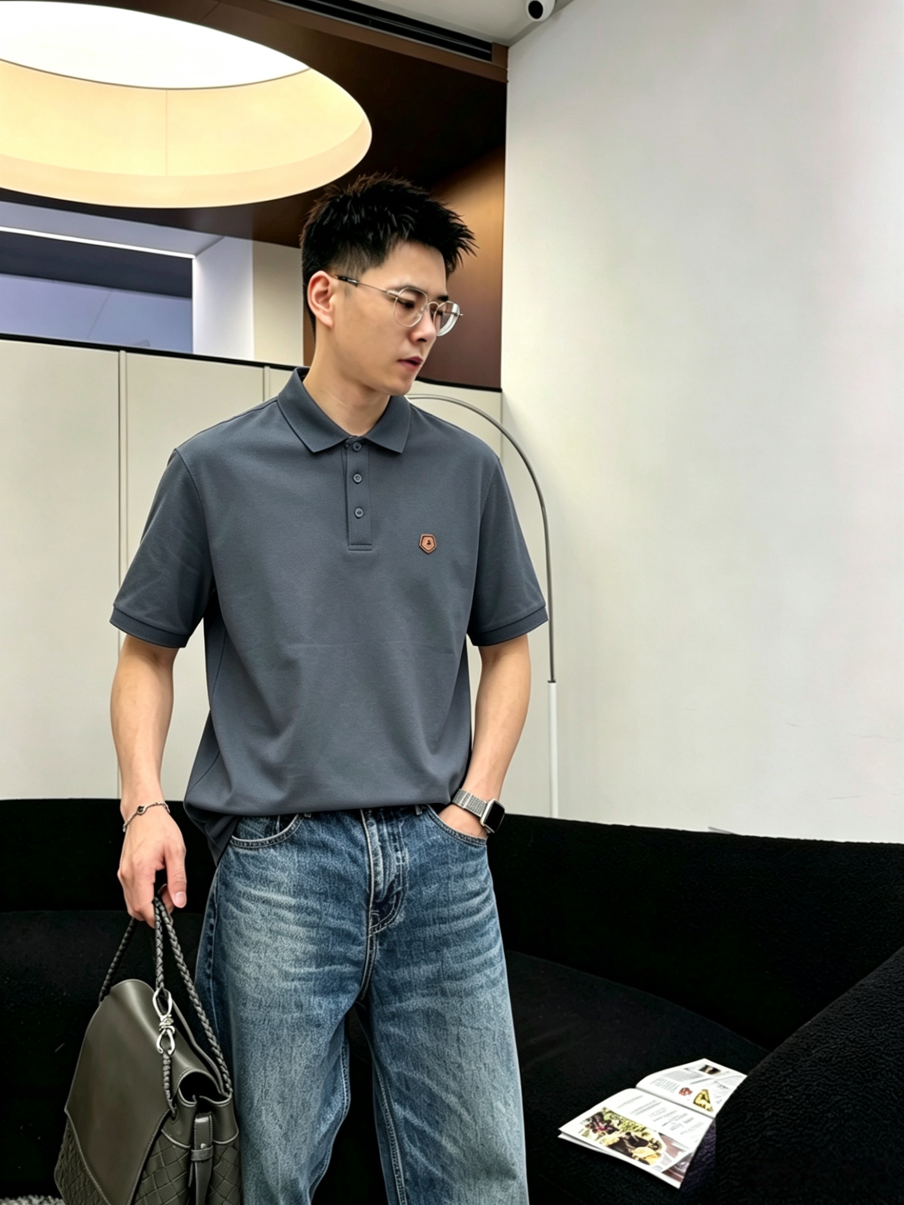 Zegna杰尼亚26ss高级男士商务休闲珠地棉翻领POLO衫，贸易公司渠道货，源自原厂代工出品，高端品鉴