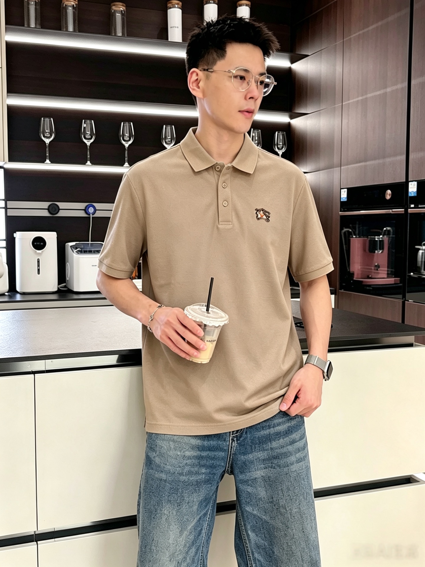 Burberry巴宝莉2026ss夏季新款字母logo男士翻领Polo衫！经典商务男款，高端男装的天花板