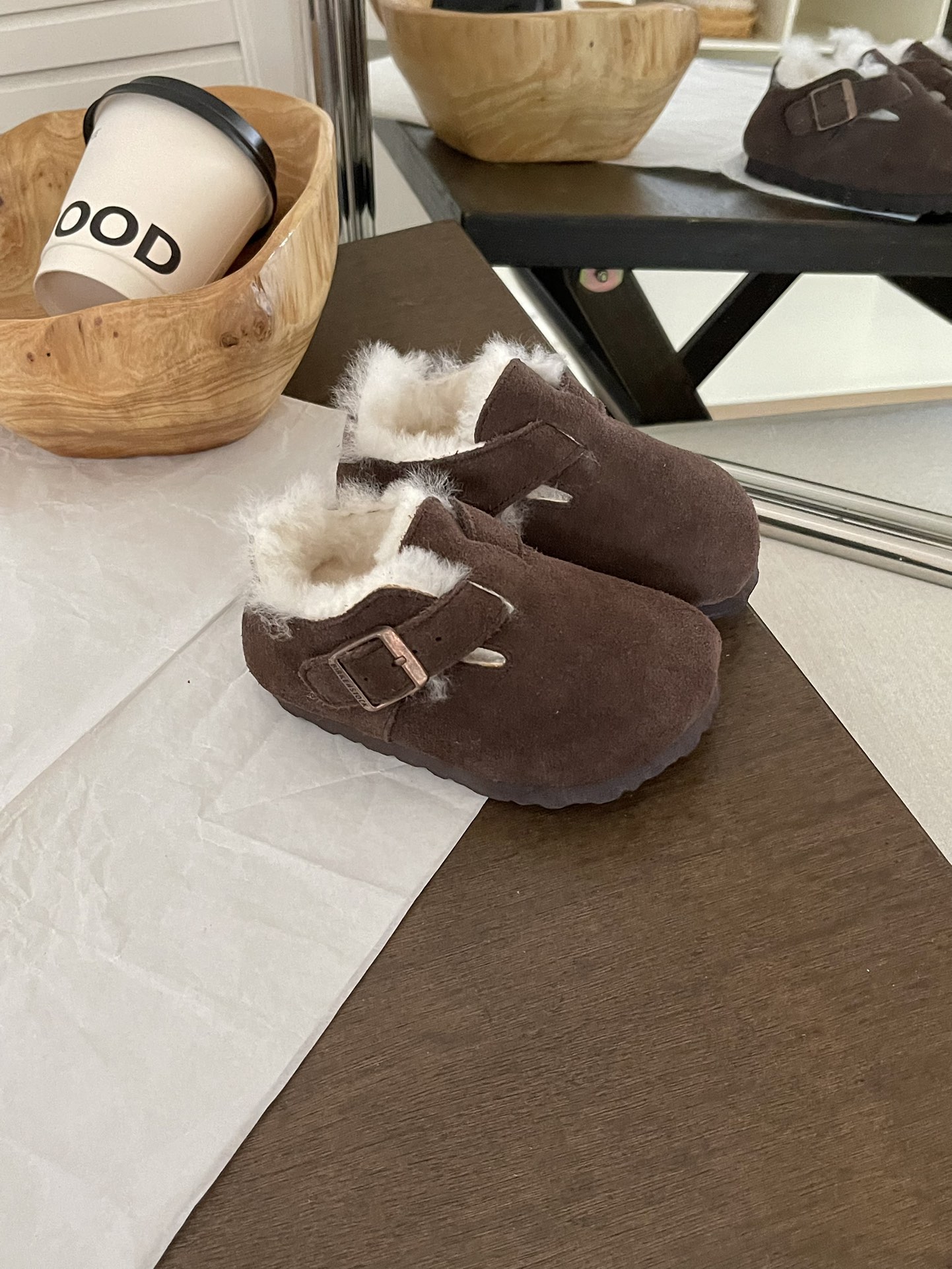 Winter Children’s Fleece Shoes: Classic Burken Comfort for Fall/Winter, Limited Stock. - 图片 6