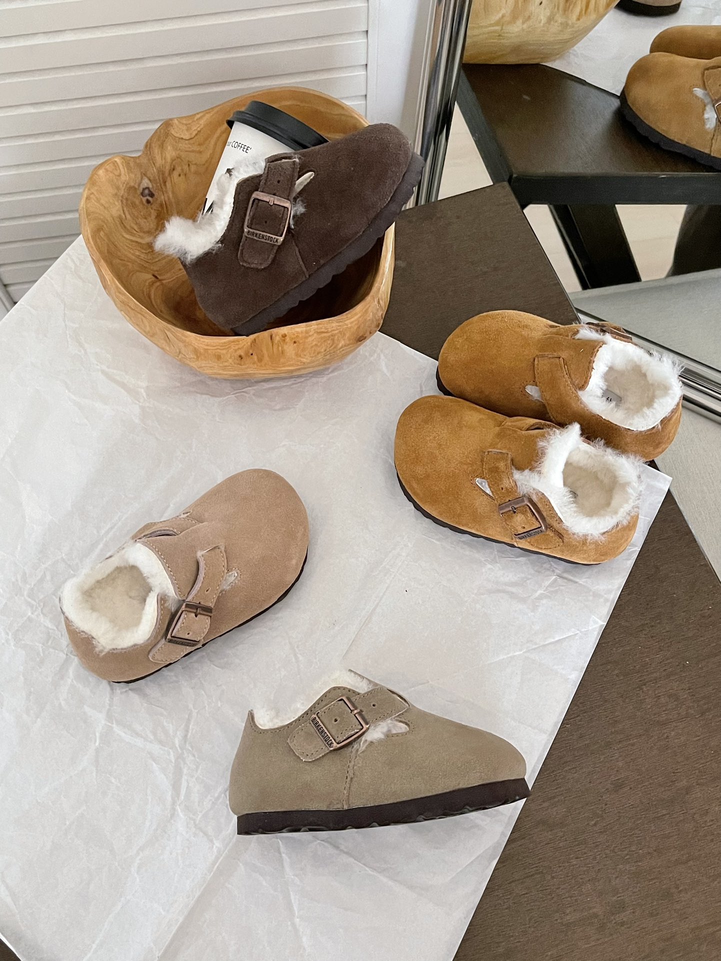 Winter Children’s Fleece Shoes: Classic Burken Comfort for Fall/Winter, Limited Stock. - 图片 3