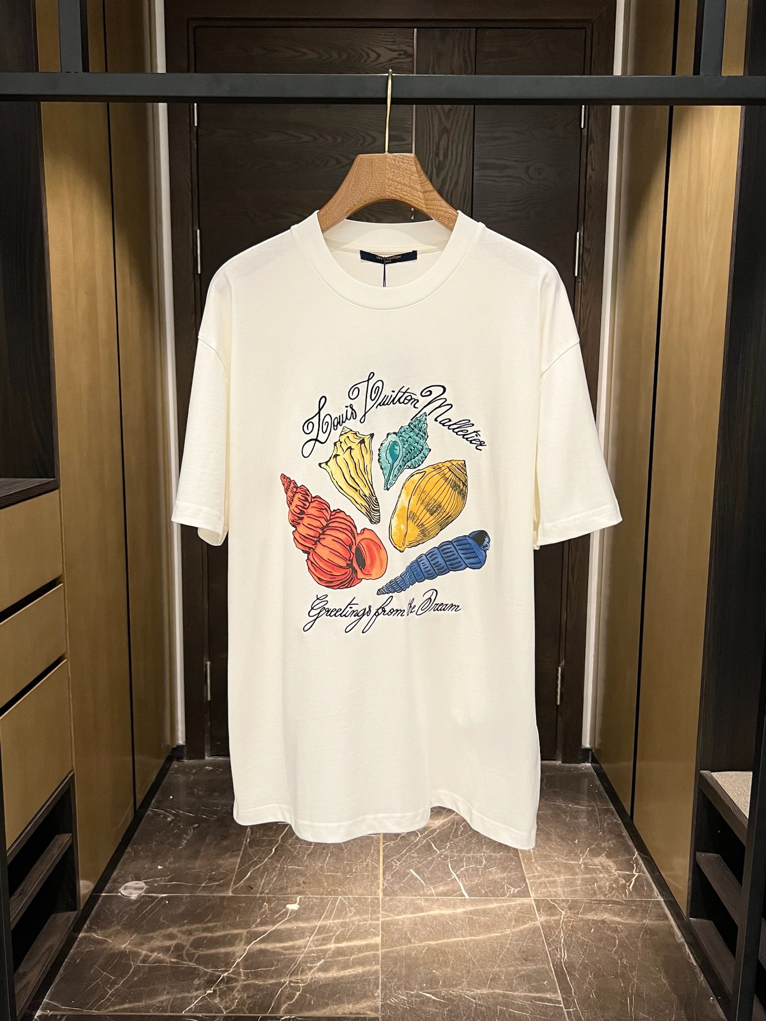 Louis Vuitton Clothing T-Shirt Buy Best High-Quality
 Embroidery Cotton Nylon Summer Collection Vintage Short Sleeve