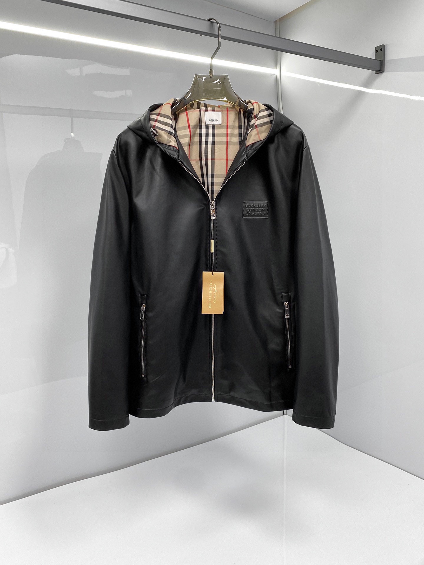 ¡Órdenes de exportación de comercio exterior de Burberry-(Burberry)! Nuevo estilo de otoño e invierno de 2024, piel de …