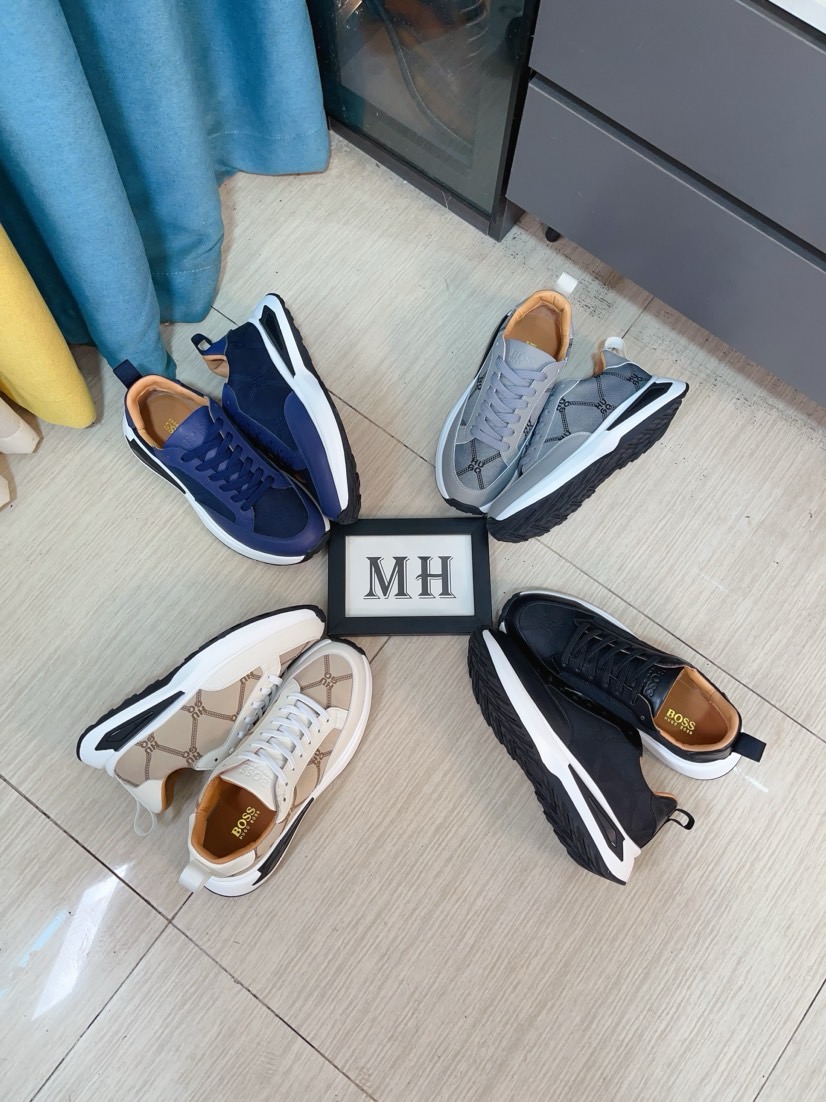 NO:273111,【boss】 With classic design, it has become a fashion darling that never ends. The upper is made of top-grade reverse velvet leather and tarp fabric, and the brand logo embellishes to highlight the brand's charm; the brand's special sole in the top layer of genuine leather [Sun] [Sun] brand, wear-resistant, lightweight, size: 38-44,19860909【boss】 以经典的设计成为永不落幕的时尚宠儿,经典的休闲造型.鞋面采用顶级反绒皮搭配防水布 品牌logo点缀 彰显品牌魅力；头层真皮里[太阳][太阳]品牌专用大底,耐磨,轻便,码数:38-44,,Men's shoes