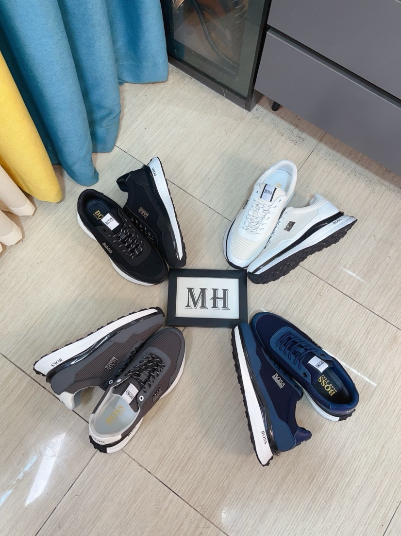 NO:273113,【boss】 With classic design, it has become a fashion darling that never ends, and the classic casual shape is used. The upper uses top-grade flying woven upper and brand logo embellishes to highlight the brand's charm; the brand's special sole in the top leather [Sun][Sun] brand, wear-resistant, lightweight, size: 38-44,19860909【boss】 以经典的设计成为永不落幕的时尚宠儿,经典的休闲造型.鞋面采用顶级飞织鞋面 品牌logo点缀 彰显品牌魅力；头层真皮里[太阳][太阳]品牌专用大底,耐磨,轻便,码数:38-44,,Men's shoes