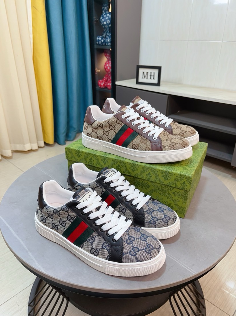 NO:273817,GUCCI [Gucci] new high-end brand of men's shoes, latest fashionable casual men's shoes, trendy and versatile style, relaxed and sporty upper imported Italian printed fabric   genuine leather lining plus super fine workmanship. Original personalized fashionable rubber wear-resistant sole, light and comfortable on the feet, size 38-44,, gucci19860909GUCCI【古奇】新款男鞋高端品牌,最新時尚休闲男鞋,潮流百搭之款,轻松运动风,鞋面意大利进口印花布 真皮内里 加超精细做工.原版个性时尚橡胶耐磨大底,上脚轻巧舒适,码数38-44,,gucci,Men's shoes