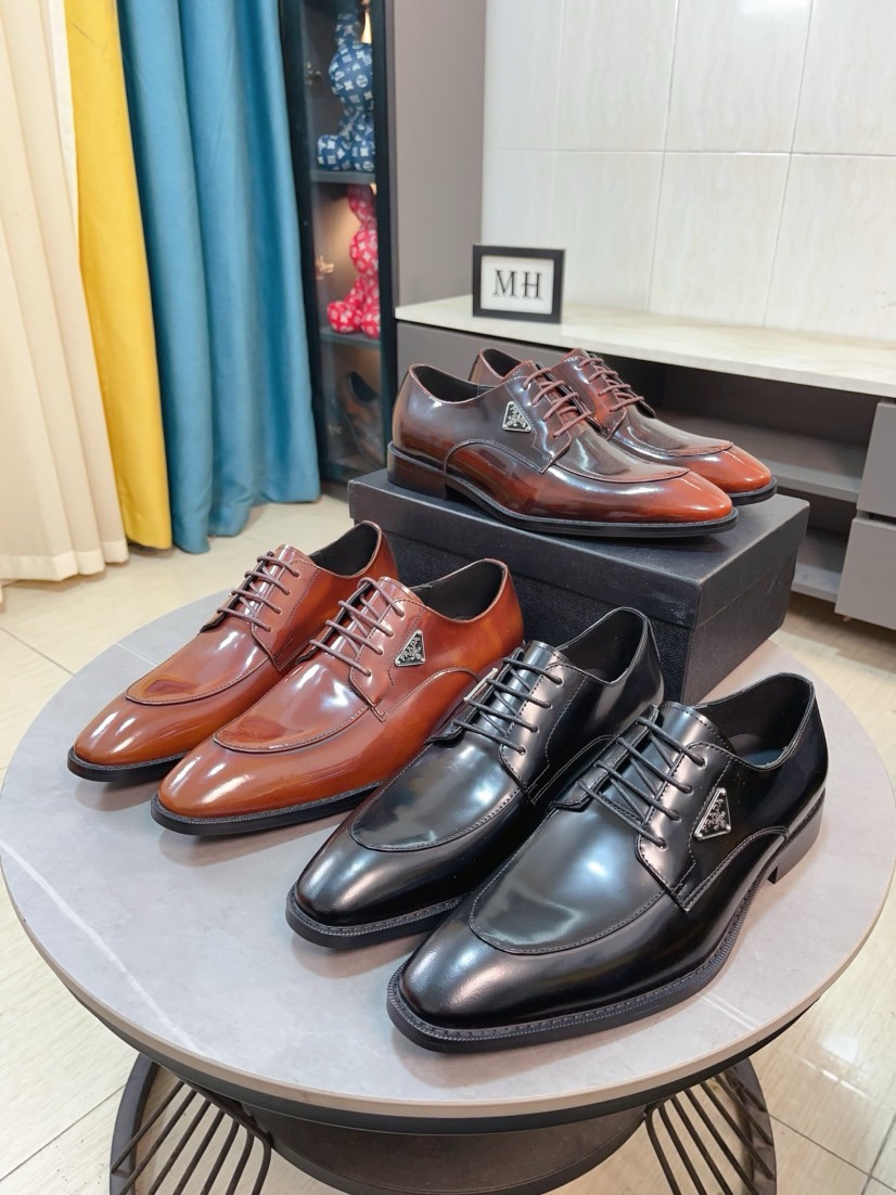 NO:274991,【prada Prada leather shoes】Top purchasing agent imported from Italy original custom cowhide noodles, fully imported water dyed breathable cowhide lining pads, original factory special original molded bottom is super comfortable, size 38-44,,prada,prada,cowhide19860909【prada 普拉达皮鞋】顶级代购 意大利进口原版定制牛皮面、全进口水染透气牛皮里垫、原厂特供原版成型底超级舒适,码数38-44,,prada,prada,cowhide,Men's shoes