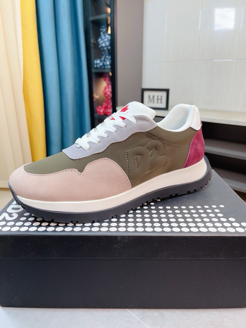 NO:275183,[dsquared2] International brand second-class square [color] A century-old Italian style recreates classical style design simple, fashionable, elegant, and elegant atmospheric material selection [strong] Original process technology production [strong] The upper is made of special materials splicing super soft half-air cushion sole and very comfortable on the upper foot 38-46,19860909【dsquared2】国际品牌第二次方[色]百年纯熟意式韵再创经典版型设计简单时尚素雅大气选料考究[强]原厂工艺技术制作[强]鞋面采用特殊材料拼接超柔软半气垫大底上脚非常舒适38-46,,Men's shoes