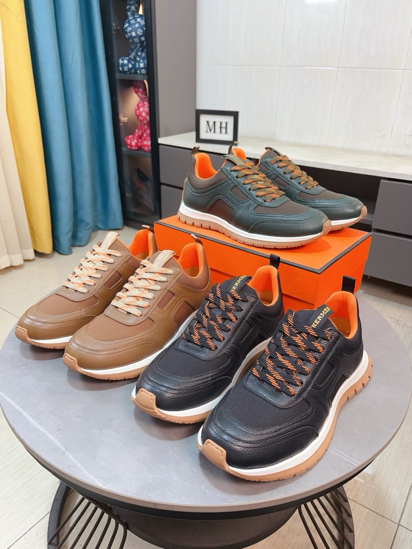 NO:275845,【HERMES】Hermes sneakers, calfskin and mesh upper are spliced ​​together, imported materials, full texture, light sole decoration contrast pattern, creating a versatile and fashionable style. Size38-44, 45 customized, hermes, hermes, sneakers, cowhide19860909【HERMES】爱马仕运动鞋,鞋面小牛皮和网布拼接打造,进口材质,质感十足,轻盈鞋底装饰撞色图案,打造百搭时尚风格. Size38-44,45定做,,hermes,hermes,sneakers,cowhide,Men's shoes