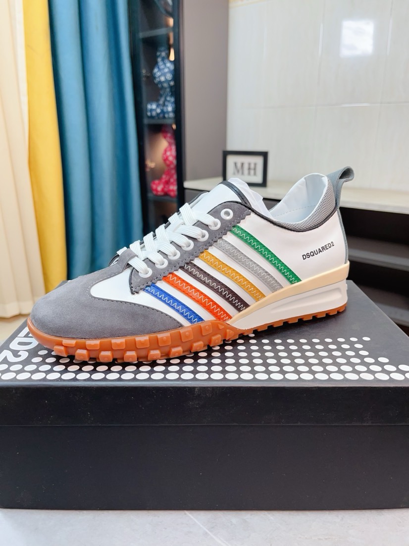 NO:276698,【Dsquared2】International brand second-class square [color] Centennial-year-old Italian rhyme creates classic style design simple fashionable simple elegant atmospheric material selection [Strong] Original process technology production [Strong] The upper is made of special materials spliced ​​with super soft half-air cushion sole very comfortable on the upper foot 38-46,19860909【Dsquared2】国际品牌第二次方[色]百年纯熟意式韵再创经典版型设计简单时尚素雅大气选料考究[强]原厂工艺技术制作[强]鞋面采用特殊材料拼接超柔软半气垫大底上脚非常舒适38-46,,Men's shoes