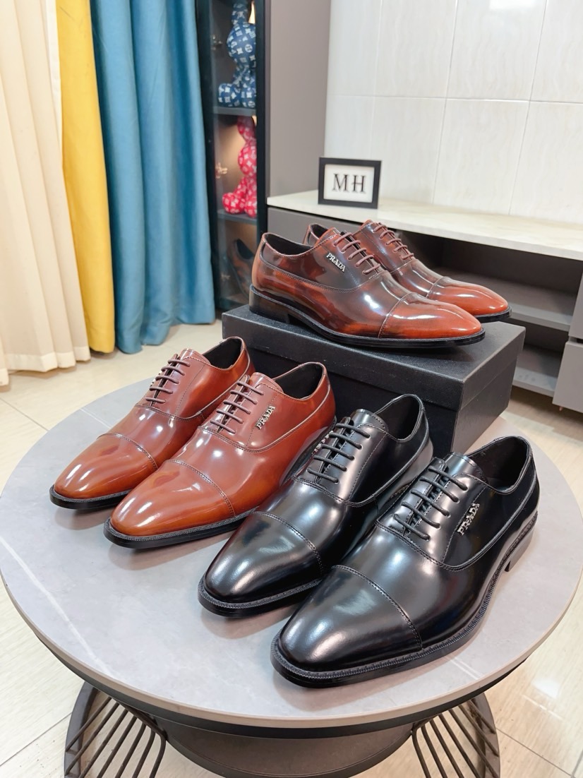 NO:277057,【PRADA Leather Shoes】Top Purchase Italian imported original custom cowhide, fully imported water-dyed breathable cowhide lining, original factory special original molded bottom is super comfortable, size 38-44,,prada,prada,cowhide19860909【PRADA 普拉达皮鞋】顶级代购 意大利进口原版定制牛皮面、全进口水染透气牛皮里垫、原厂特供原版成型底超级舒适,码数38-44,,prada,prada,cowhide,Men's shoes