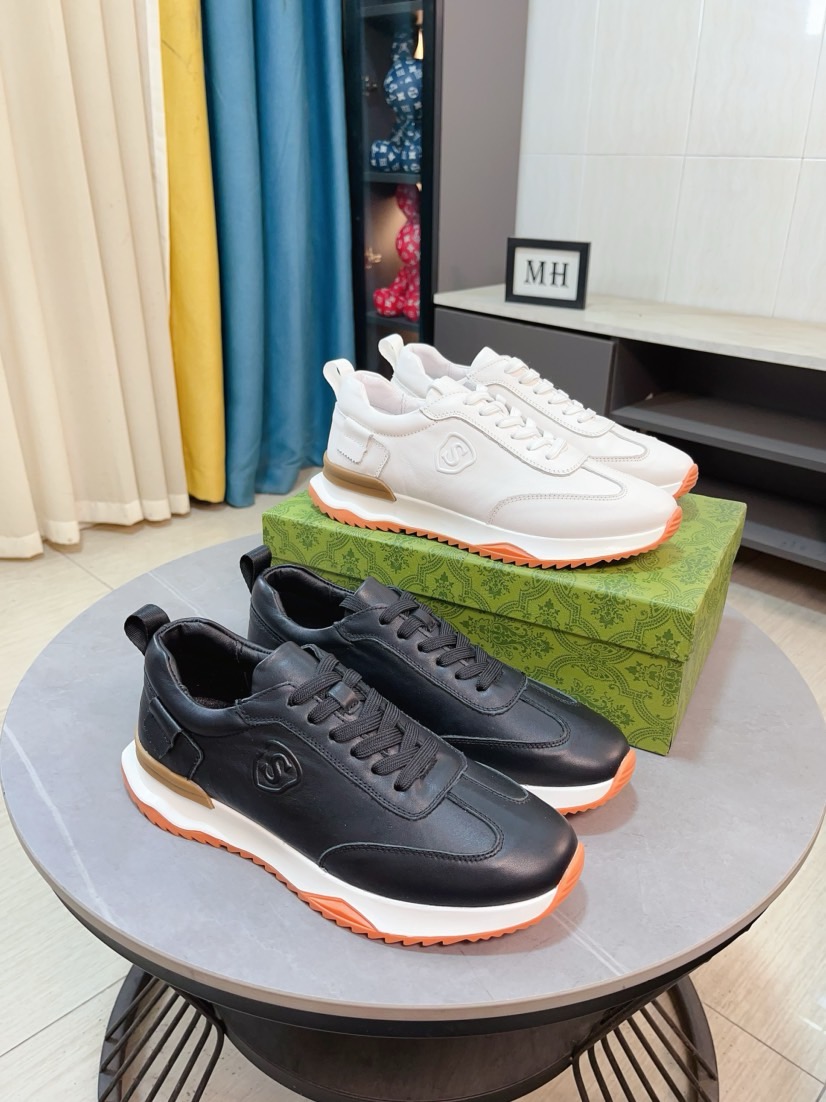 NO:284908,GUCCI [Gucci] new high-end brand of men's shoes, latest fashionable casual men's shoes, trendy and versatile style, relaxed and sporty upper imported Italian top layer cowhide leather, plus super fine workmanship. Original personalized fashionable rubber wear-resistant sole, light and comfortable on the feet, size 38-44,,gucci,cowhide19860909GUCCI【古奇】新款男鞋高端品牌,最新時尚休闲男鞋,潮流百搭之款,轻松运动风,鞋面意大利进口头层牛皮 真皮内里 加超精细做工.原版个性时尚橡胶耐磨大底,上脚轻巧舒适,码数38-44,,gucci,cowhide,Men's shoes