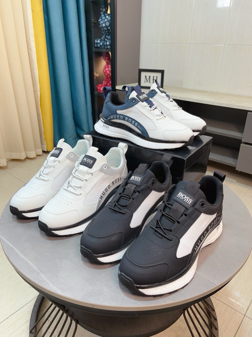 NO:357645,【boss】 With classic design, it has become a fashion darling that never ends. The upper is made of top-grade reverse velvet leather and tarp fabric, and the brand logo embellishes to highlight the brand's charm; the brand's special sole in the top layer of genuine leather [Sun] [Sun] brand, wear-resistant, lightweight, size: 38-44,19860909【boss】 以经典的设计成为永不落幕的时尚宠儿,经典的休闲造型.鞋面采用顶级反绒皮搭配防水布 品牌logo点缀 彰显品牌魅力；头层真皮里[太阳][太阳]品牌专用大底,耐磨,轻便,码数:38-44,,Men's shoes