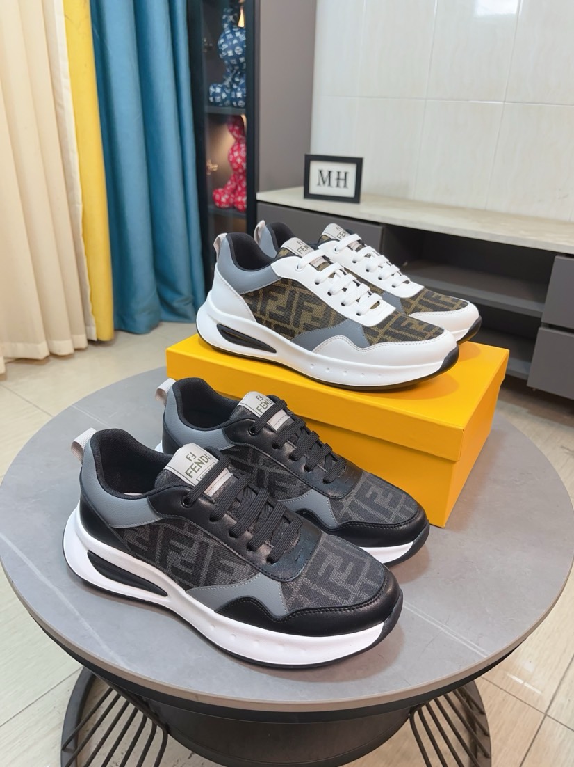 NO:355893,【fendi】Fendi classic comfortable men, this complex sneaker is made of soft calf leather genuine leather inner original ultralight rubber rough-grained sole. This unique and light style is suitable for the casual and exquisite sensibility of this season. It is comfortable and natural to wear. It is casual and traveling everyday in autumn and winter!  38/44, fendi, fendi, sneakers, cowhide19860909【fendi】芬迪经典舒适男士,这款复杂的运动鞋是由柔软的小牛皮真皮内里原版超轻橡胶材质粗纹大底 这种独特的轻薄风格适合这个季节的随意而精致的感性,上脚舒适自然 秋冬休闲出行日常款！38/44,,fendi,fendi,sneakers,cowhide,Men's shoes