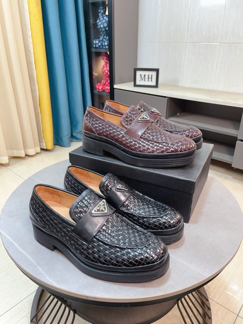 NO:621014,[PRADA Leather Shoes] Top Purchasing Agency Original imported Italian custom-made open-edge beaded cowhide leather, fully imported water-dyed breathable cowhide lining, original factory special molded sole super comfortable, code number 38-44,, prada, prada, cowhide19860909【PRADA 普拉达皮鞋】顶级代购 意大利进口原版定制开边珠牛皮面、全进口水染透气牛皮里垫、原厂特供原版成型底超级舒适,码数38-44,,prada,prada,cowhide,Men's shoes