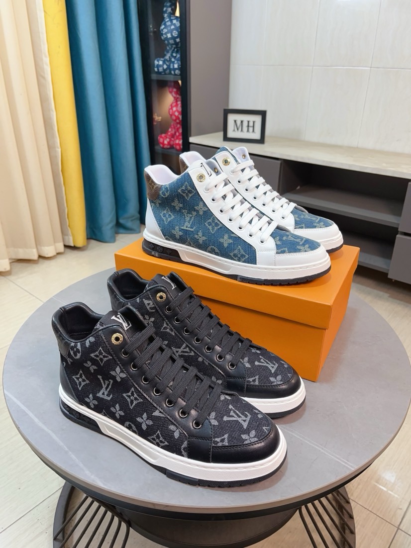 NO:621316,[LV] The latest masterpiece of high-top men's shoes is made of first-layer cowhide imported from Italy with a full genuine leather lining of special materials, making walking more convenient and comfortable!  Exclusive new style, stunning work [color]!  Create a fashionable personality to set off your uniqueness!  A must-have for trendy men! Classic digital 38-44, louis vuitton, cowhide19860909【LV】高帮男鞋最新力作鞋面采用意大利进口头层牛皮搭配特殊材料全真皮内里制作,让行走更加便捷舒适！独家新款,惊世之作[色]！打造时尚个性衬托你的与众不同！潮男必备!经典数码38-44,,louis vuitton,cowhide,Men's shoes