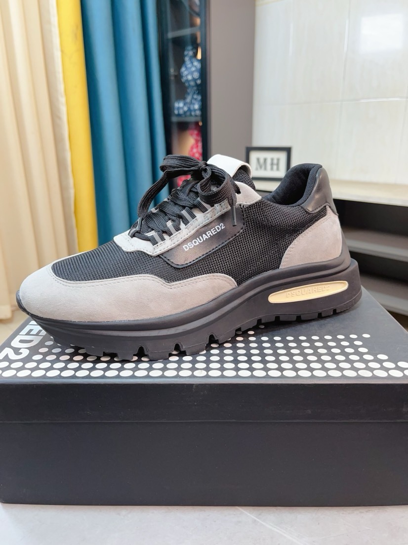 NO:704590,[Dsquared2] The international brand Second Square [Color] has a century of skillful Italian charm and recreates the classic version. The design is simple, fashionable and elegant. The materials are carefully selected [Strong] Made with original factory technology [Strong] The upper is made of special materials and spliced ​​with a super soft semi-air cushion outsole that is very comfortable for the foot 38-46,19860909【Dsquared2】国际品牌第二次方[色]百年纯熟意式韵再创经典版型设计简单时尚素雅大气选料考究[强]原厂工艺技术制作[强]鞋面采用特殊材料拼接超柔软半气垫大底上脚非常舒适38-46,,Men's shoes