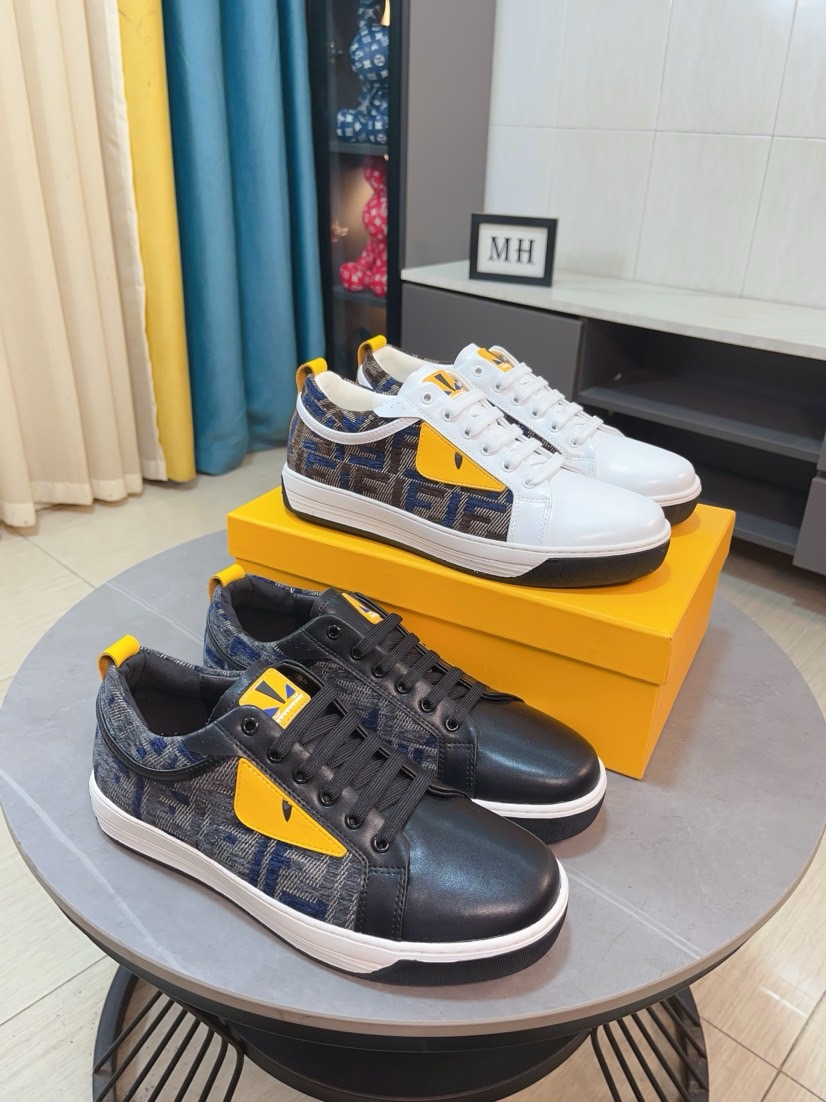 NO:779810,[FENDI] Fendi's classic and comfortable men's, this complex sneaker is made of soft calf leather lining and original ultra-light rubber material with a rough outsole. This unique light style is suitable for the casual and exquisite sensibility of this season. It is comfortable and natural on the feet. It is an everyday style for casual travel in autumn and winter!  38/44,,fendi,fendi,sneakers,cowhide19860909【FENDI】芬迪经典舒适男士,这款复杂的运动鞋是由柔软的小牛皮真皮内里原版超轻橡胶材质粗纹大底 这种独特的轻薄风格适合这个季节的随意而精致的感性,上脚舒适自然 秋冬休闲出行日常款！38/44,,fendi,fendi,sneakers,cowhide,Men's shoes