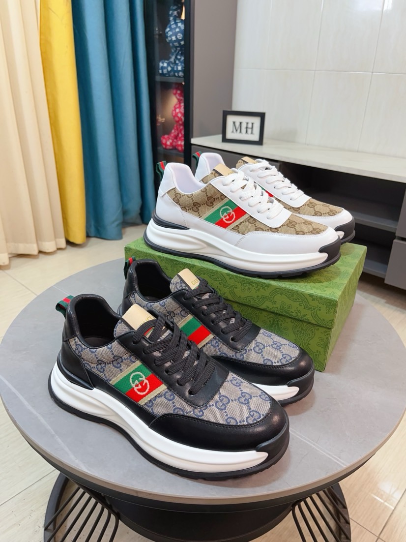 NO:834350,GUCCI [Gucci] new high-end brand of men's shoes, the latest fashionable casual men's shoes, a trendy and versatile style, relaxed sports style, uppers imported from Italy, first-layer cowhide, genuine leather lining and ultra-fine workmanship. Original personalized fashionable rubber wear-resistant outsole, light and comfortable on the foot, size 38-44,,gucci,cowhide19860909GUCCI【古奇】新款男鞋高端品牌,最新時尚休闲男鞋,潮流百搭之款,轻松运动风,鞋面意大利进口头层牛皮 真皮内里 加超精细做工.原版个性时尚橡胶耐磨大底,上脚轻巧舒适,码数38-44,,gucci,cowhide,Men's shoes