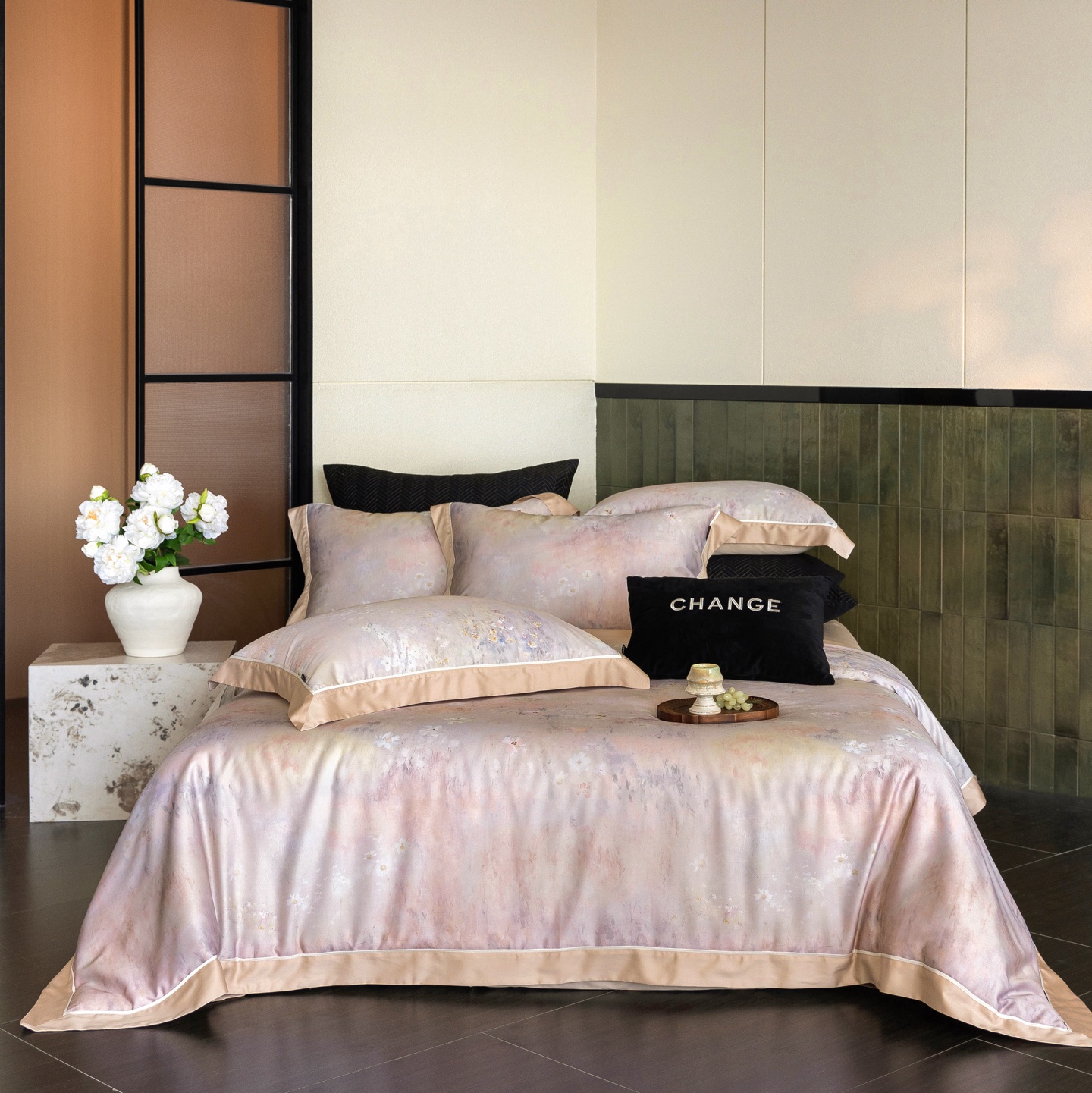 Elegant 100% Tencel Cotton Bedding Set - Luxurious Comfort and Style 2 i1758222195908 3146 0 0