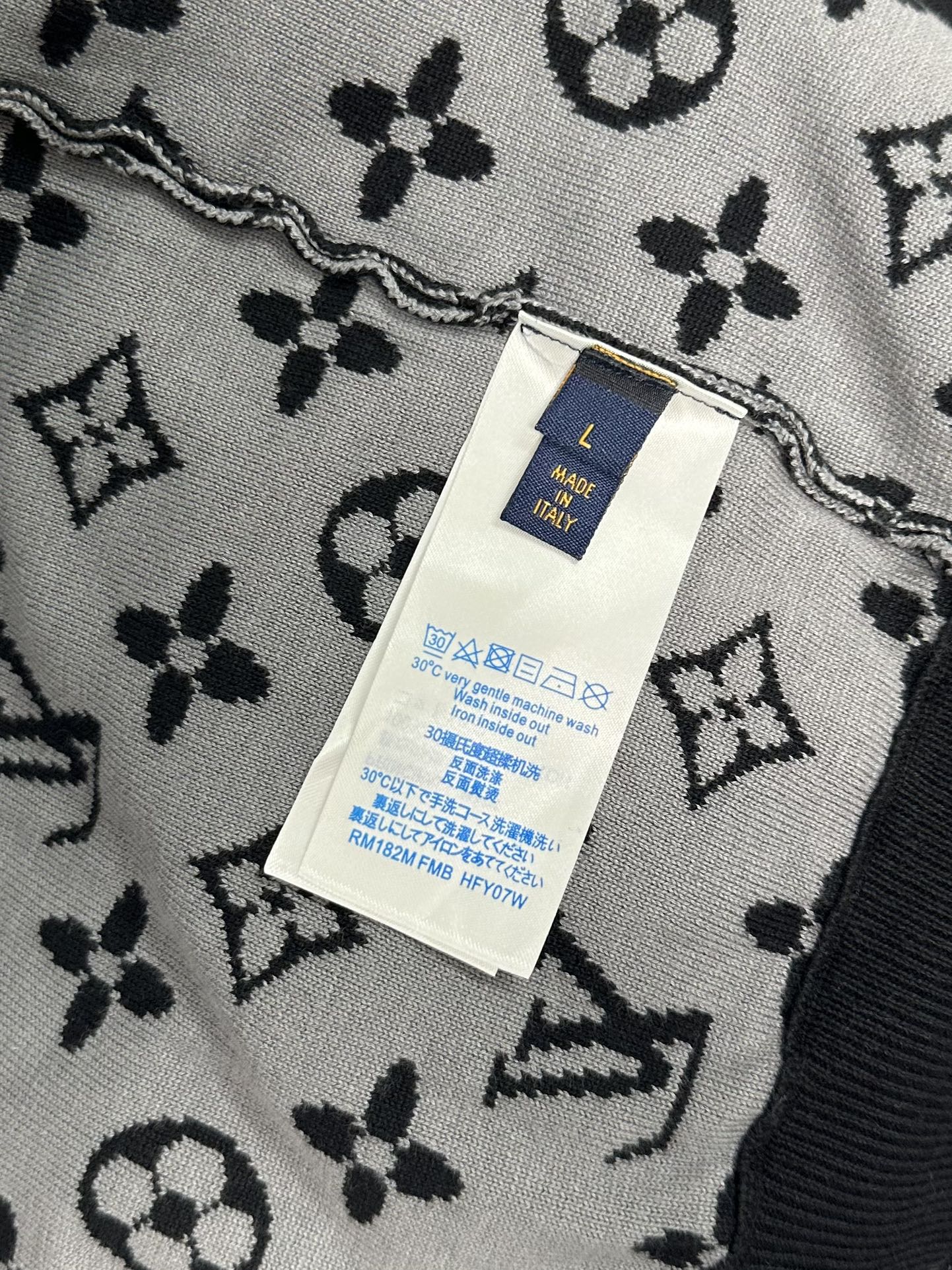 Louis Vuitton Knitted Jacket with Flower-Laying Technique in Black, Size S-XL - 图片 9