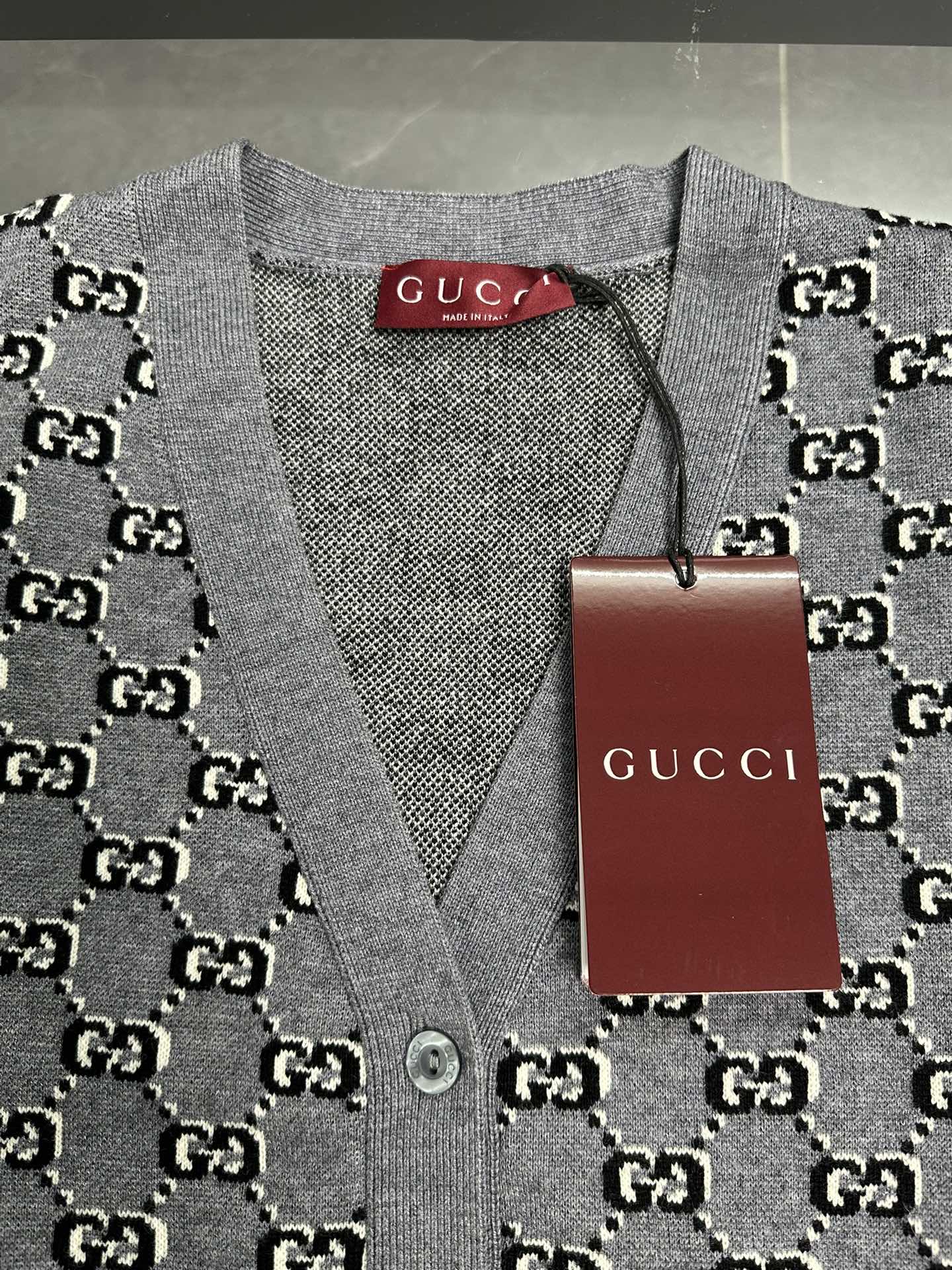 DW R036 Gucci Gucci knitting wool and jackets. Colour: Grey, Blue Size: S M L - 图片 6
