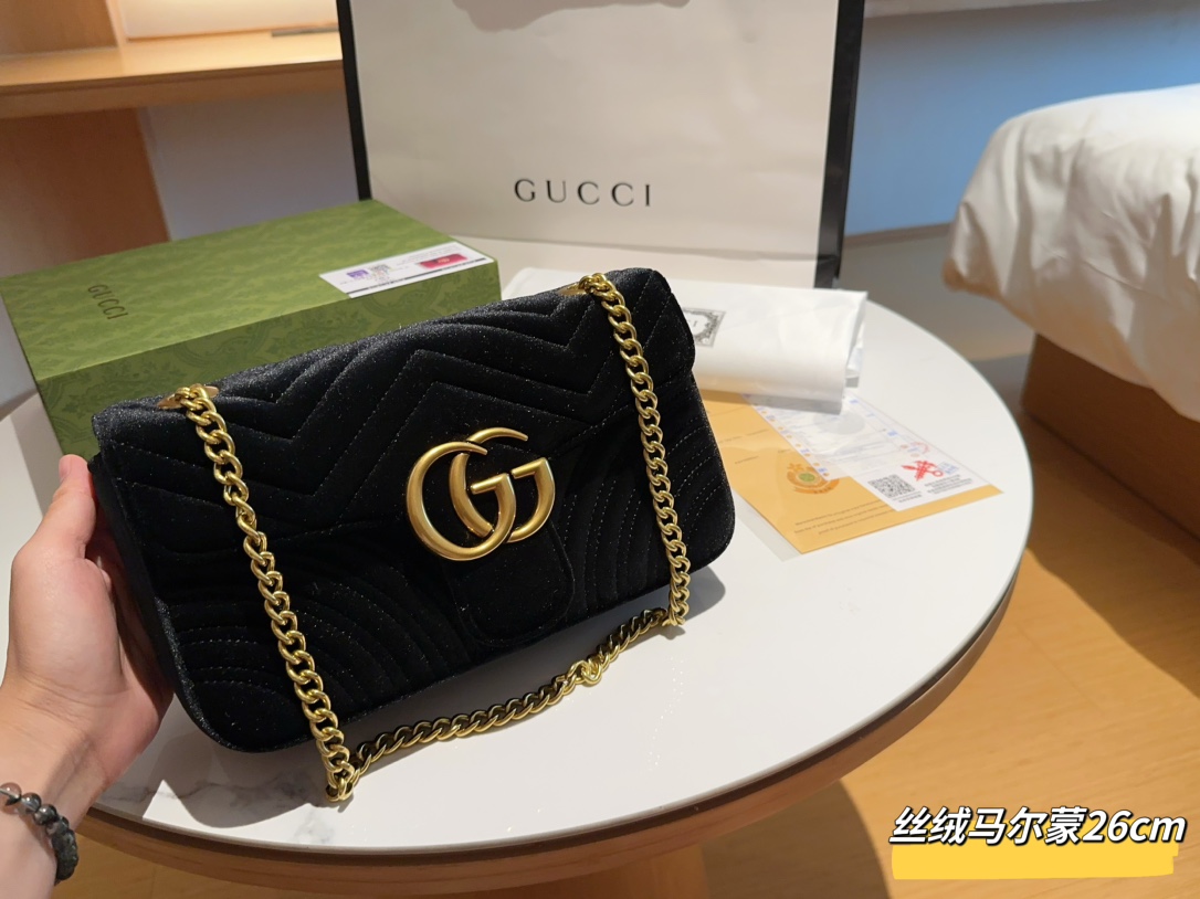 Comment trouver des répliques de boutique
 Gucci Marmont Sacs À Bandoulière & À Épaule Vente en ligne
 Velours La chaîne