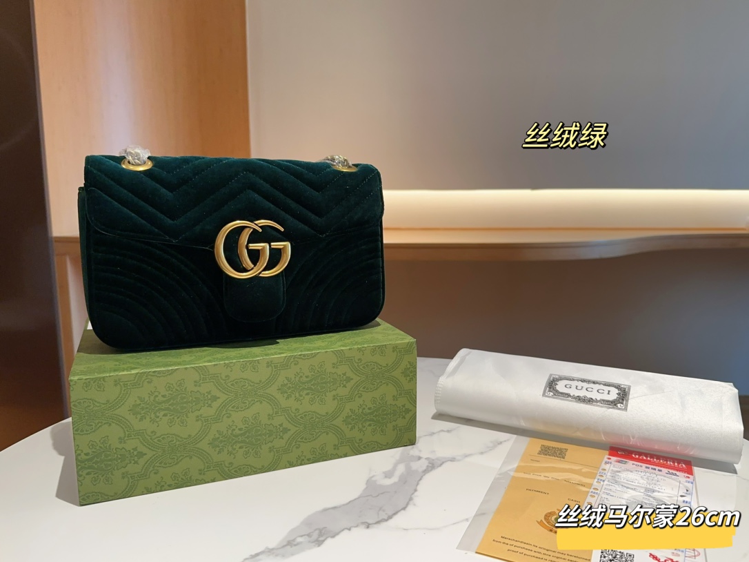 Gucci Marmont Bon marché
 Sacs À Bandoulière & À Épaule Velours La chaîne