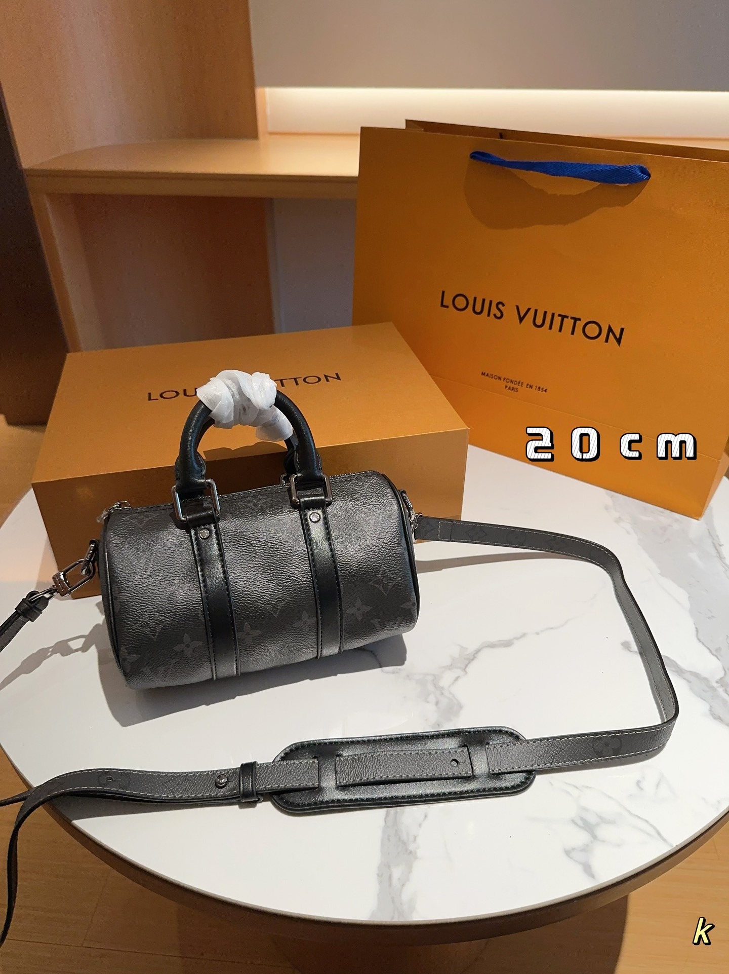 Louis Vuitton LV Speedy Bags Handbags Black Monogram Eclipse Mini